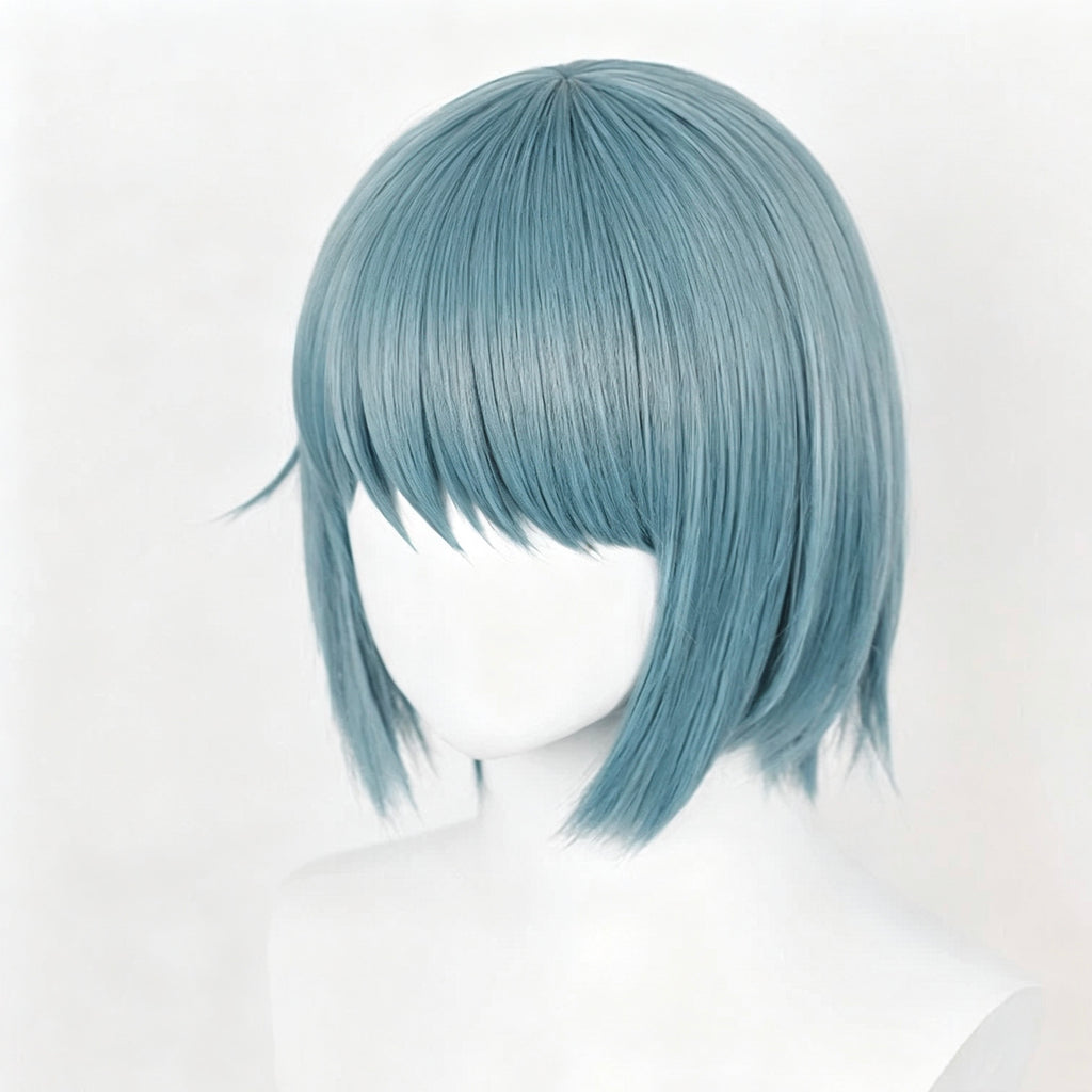 Puella   Magi   Madoka Magica   Miki   Sayaka Short   Bule   Hair   Basic Wig