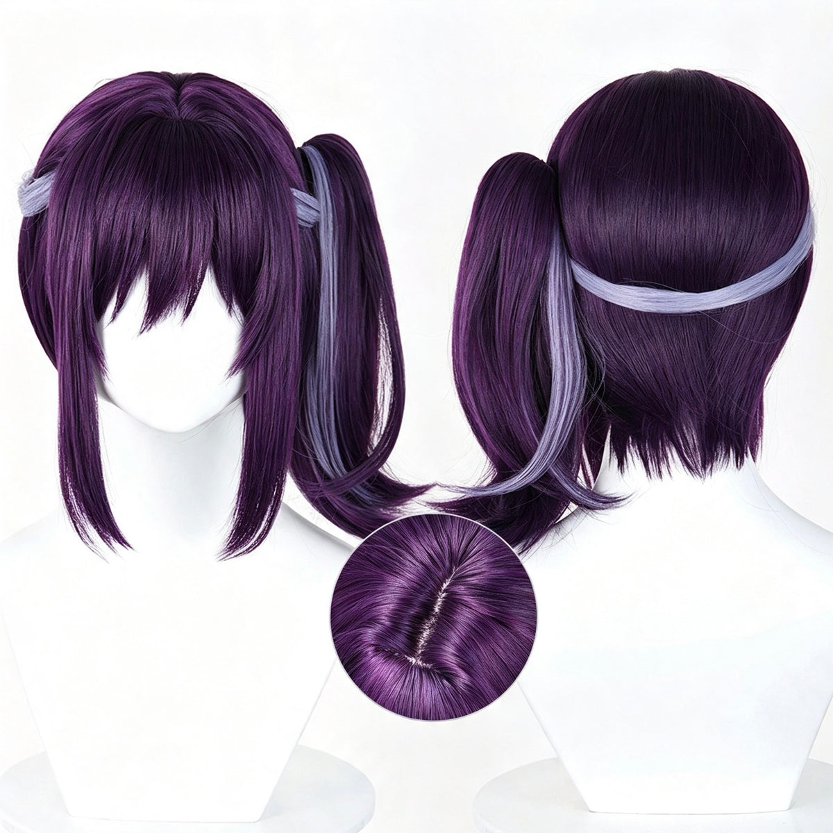 Chrono   Kaguya   Ayaha Sakayori   Short   Purple Hair   Basic   Wig