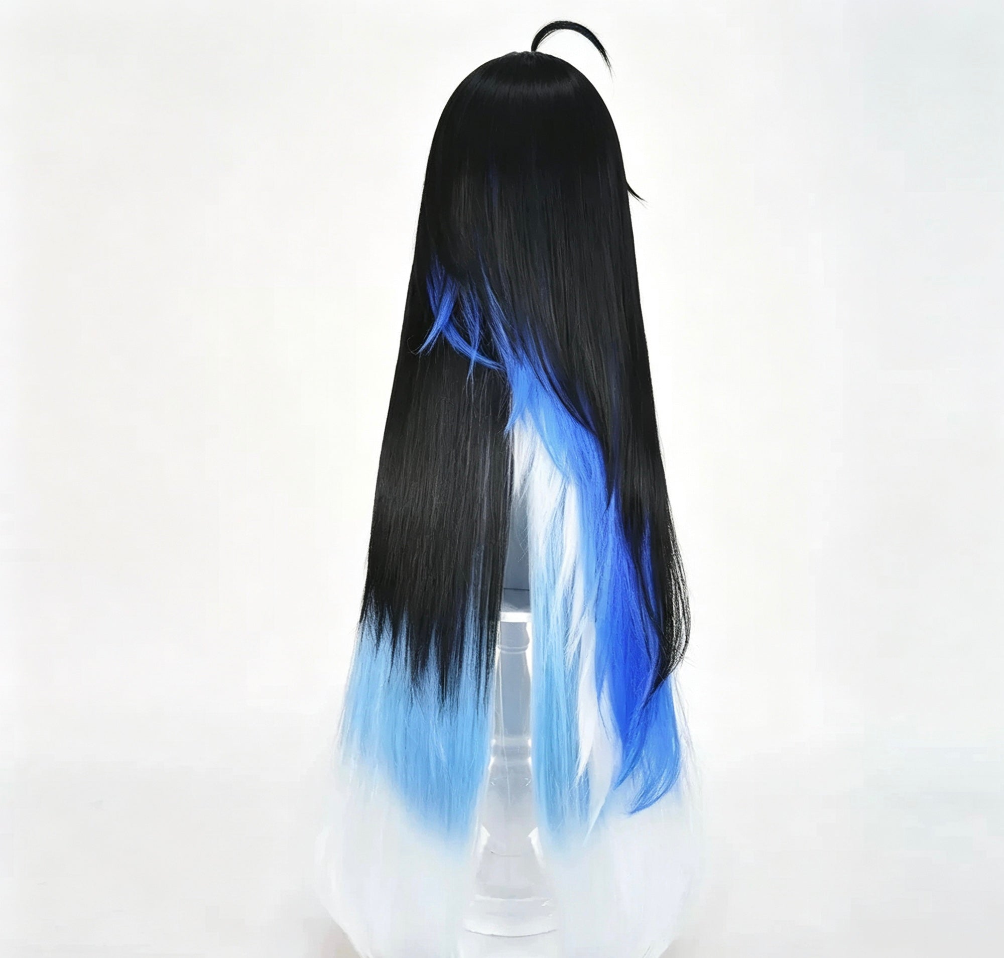 Wuthering   Waves Yangyang   Black   To Blue   White   Ombre Basic   Wig