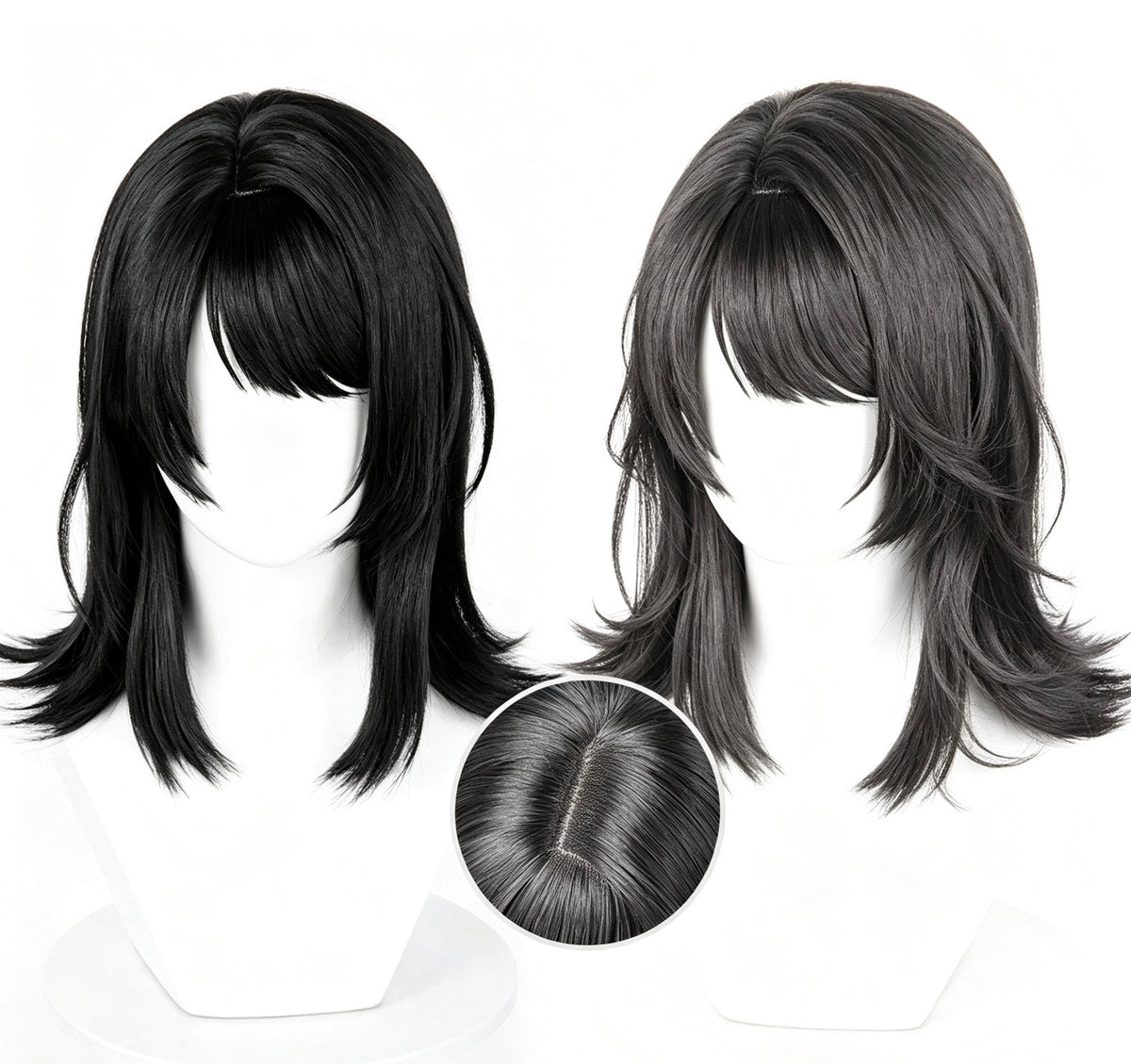 BanG   Dream!   It's MyGO!!!!!   Umiri   Yahata Short   Black/Grey   Hair Basic   Wig