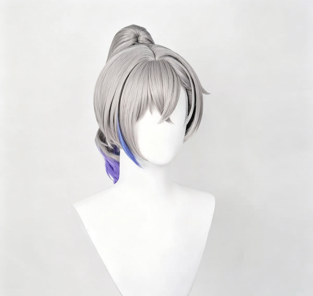Honkai: Star Rail March 7 Long Night Moon Cosplay Wig