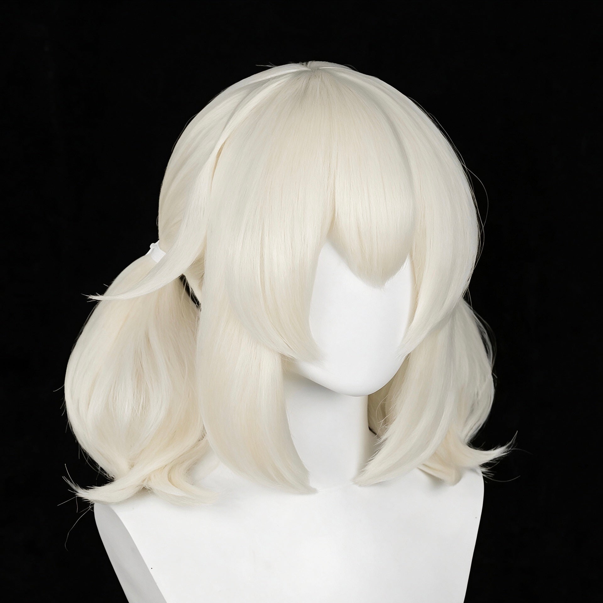 Genshin   Impact   Klee Long   White   Hair   Basic Wig