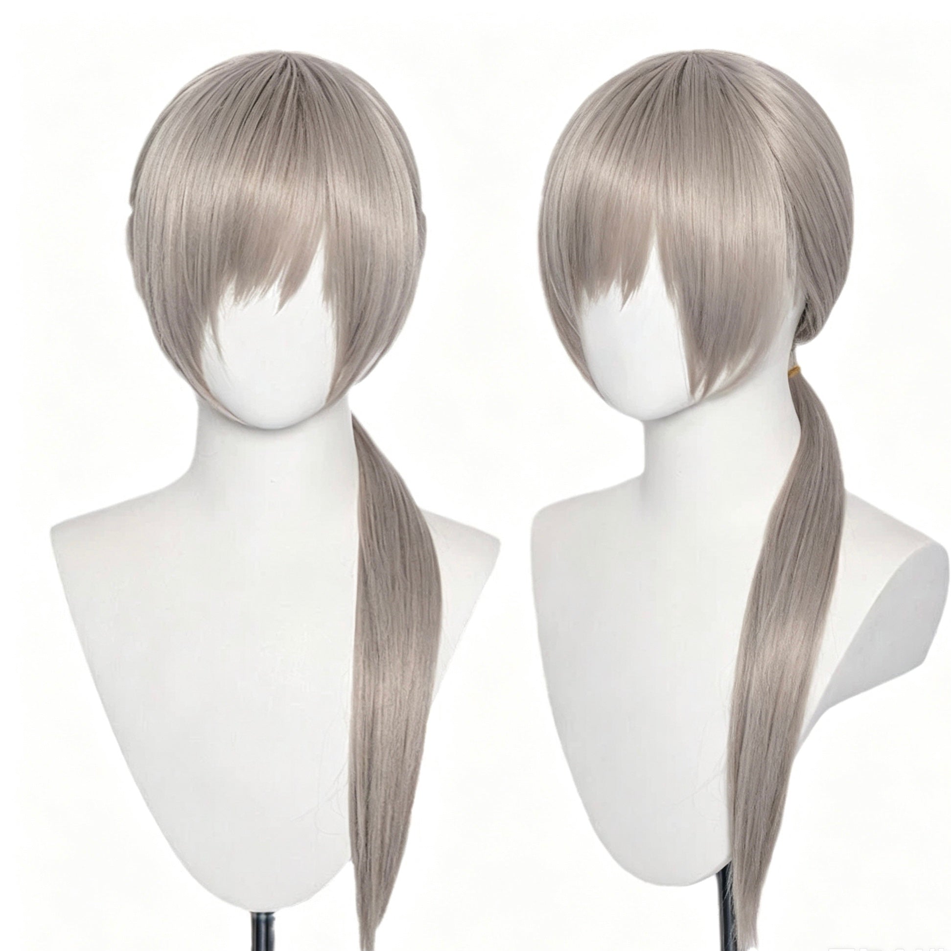 Chainsaw   Man   Quanxi Long   Sliver   Hair   Basic Wig