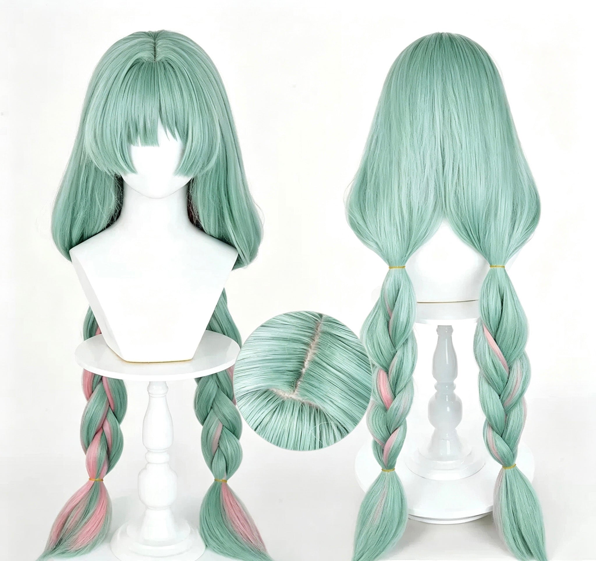 Wuthering   Waves Phrolova   Long   Green Hair   Basic   Wig
