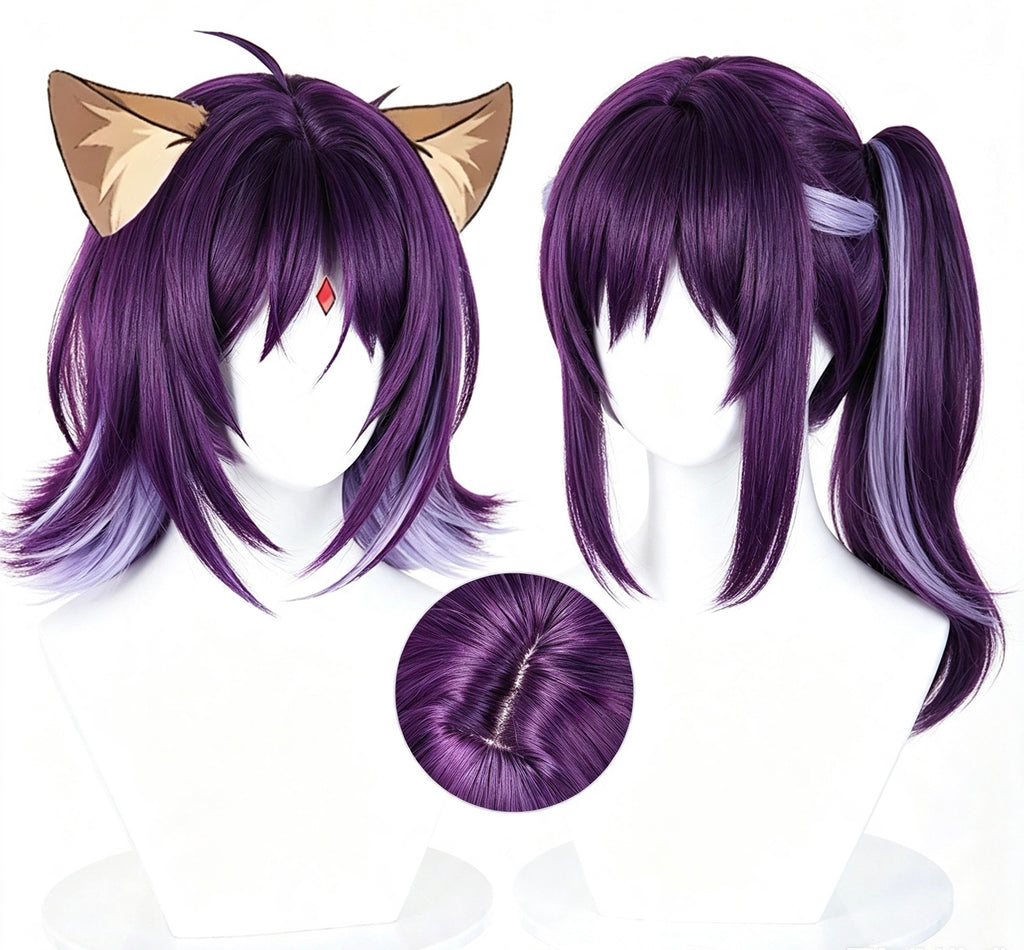 Chrono   Kaguya   Ayaha Sakayori   Short   Purple Hair   Basic   Wig