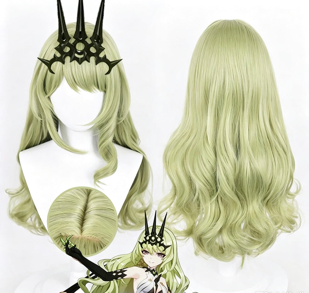 Honkai   Impact   3 Mobius   Long   Green Hair   Basic   Wig