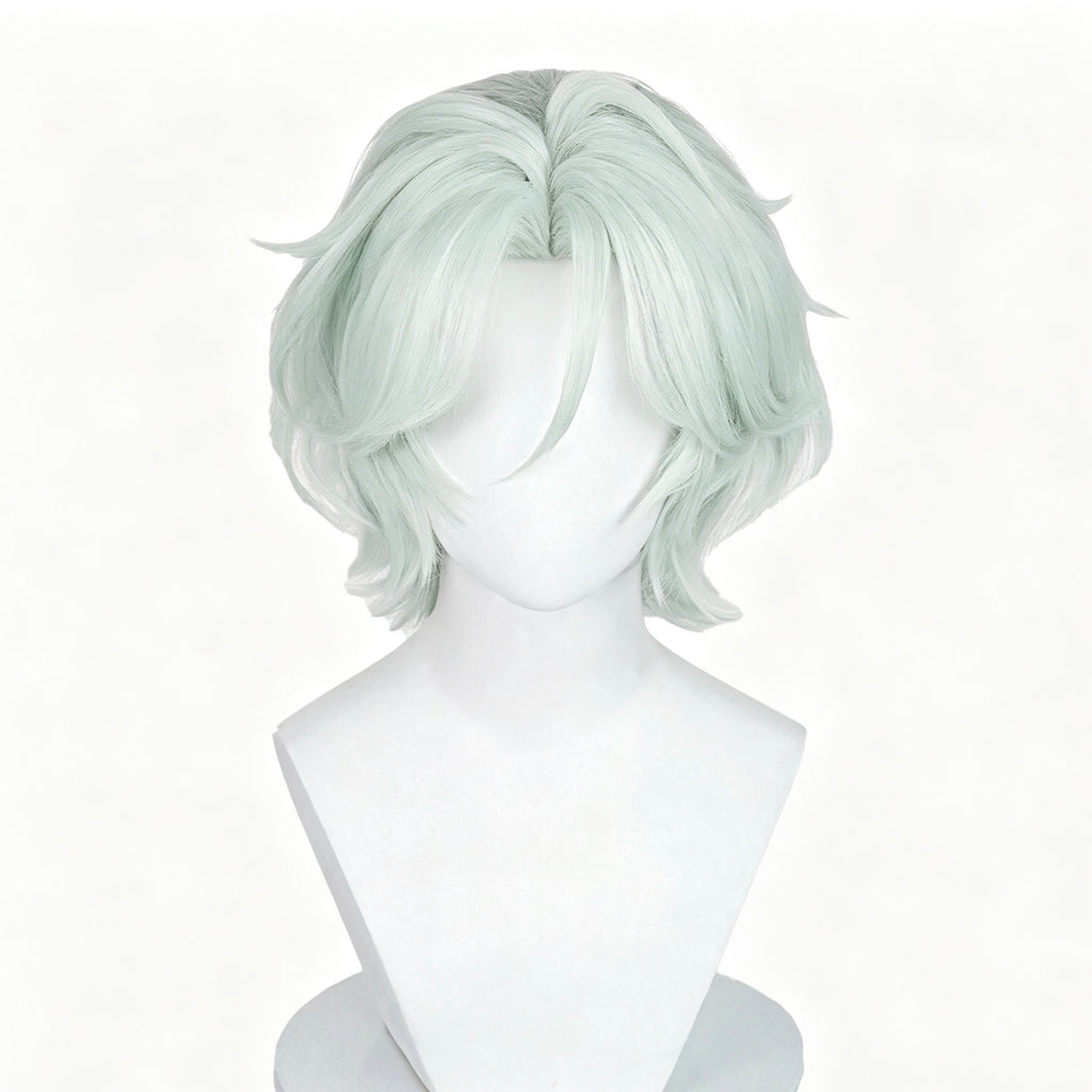 Genshin   Impact   Ifa Short   Light   Green   Hair Basic   Wig