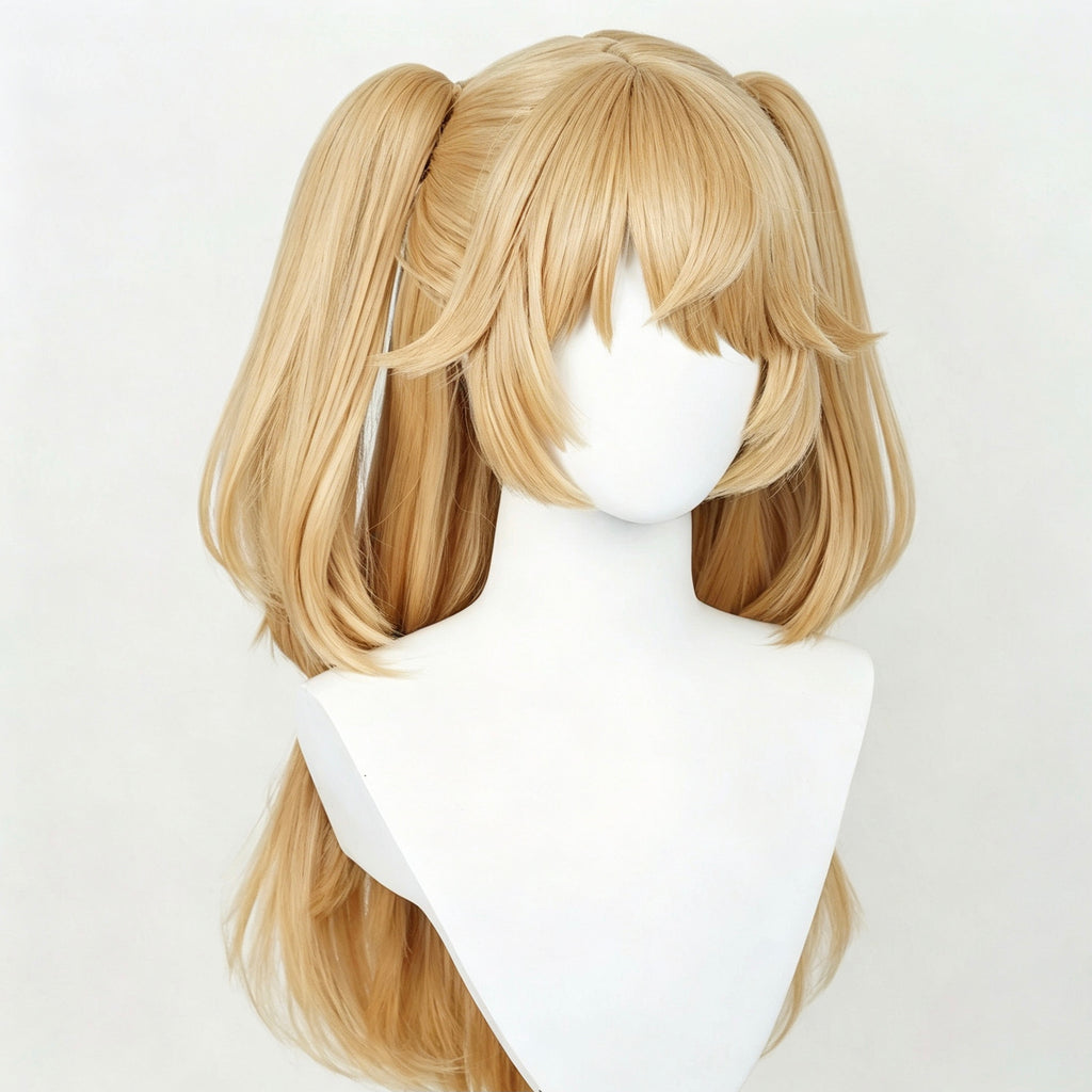 Genshin   Impact   Fischl Long   Blonde   Hair   Basic Wig