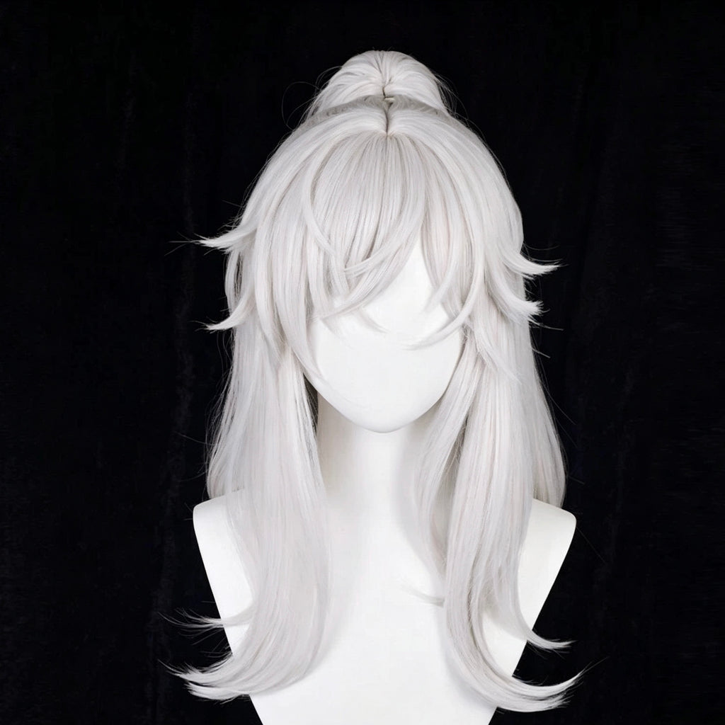 Honkai:   Star   Rail   Jing Yuan   Long   White   Hair Basic   Wig