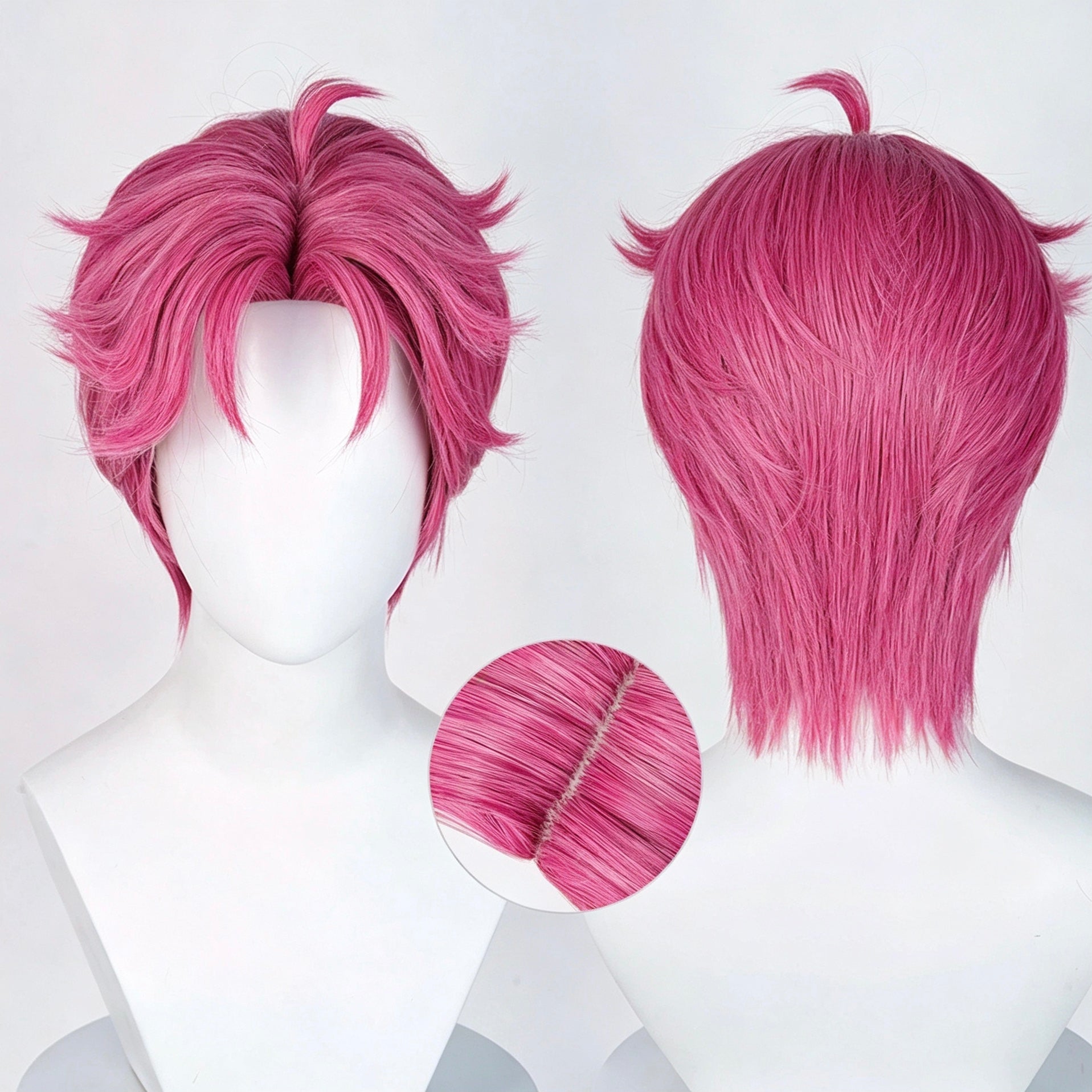 KPop   Demon   Hunters The   Saja   Boys   Abby Short   Red   Hair   Basic Wig