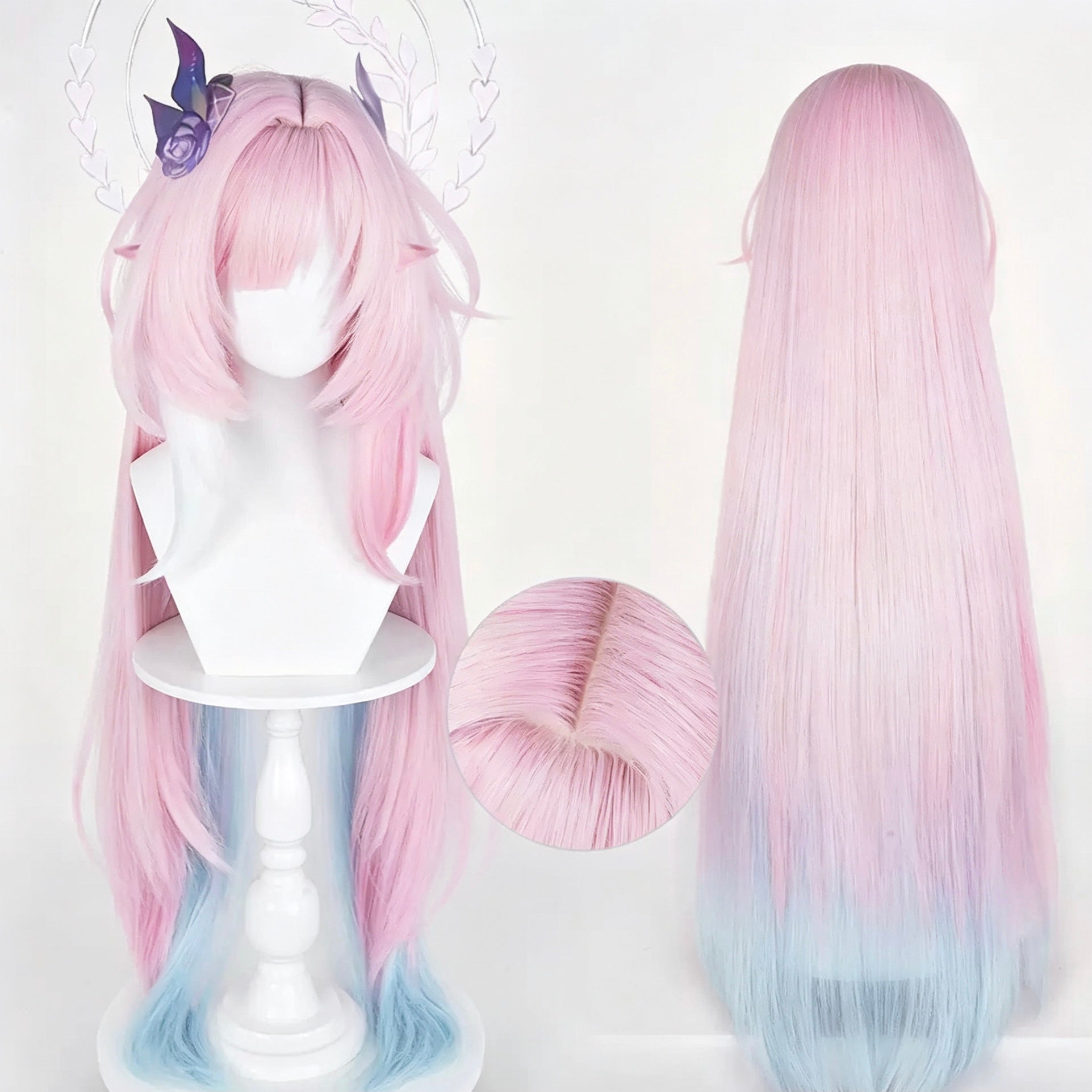 Honkai:   Star   Rail Cyrene   Long/Short Mix   Hair   Basic   Wig