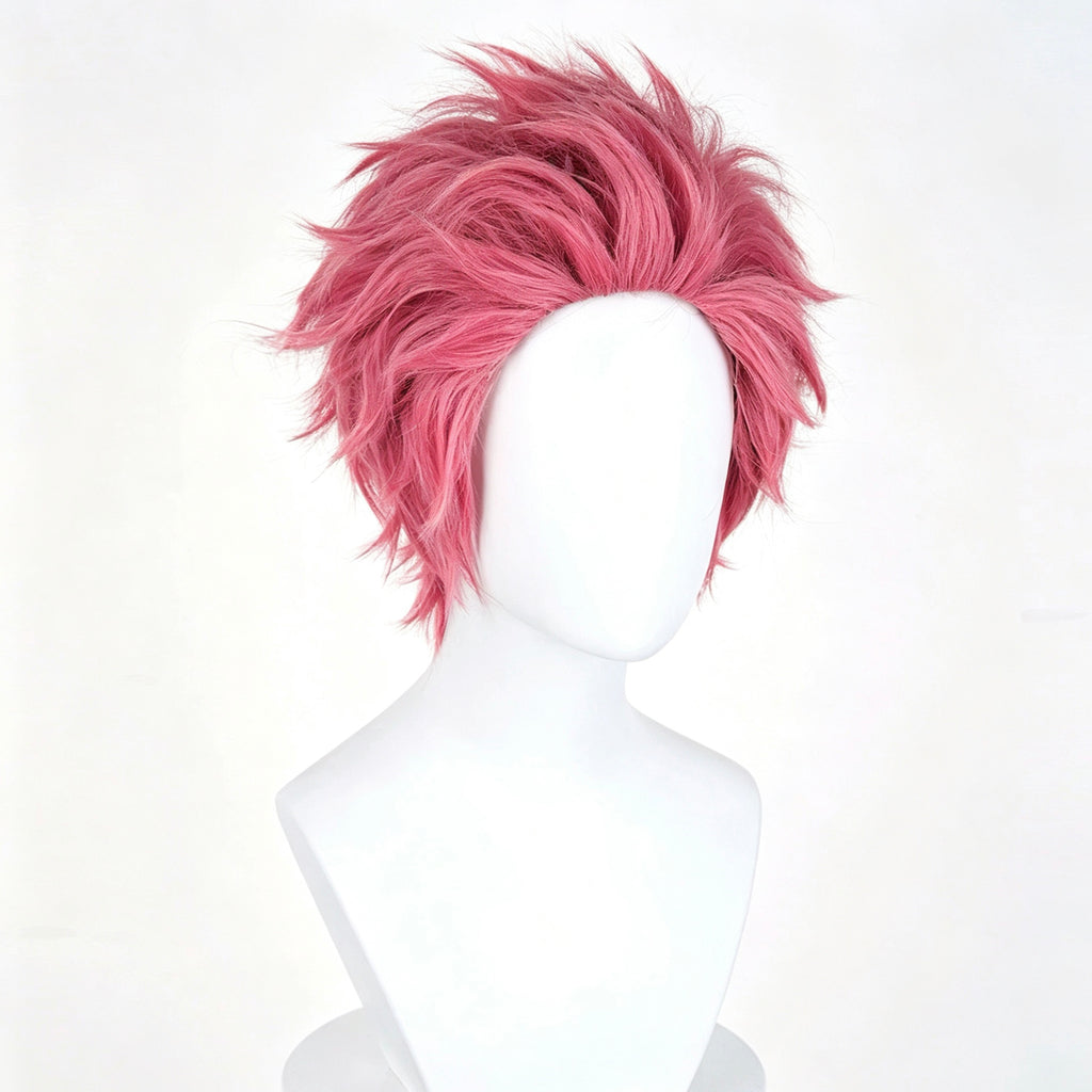 Demon   Slayer   Akaza Short   Pink   Hair   Basic Wig