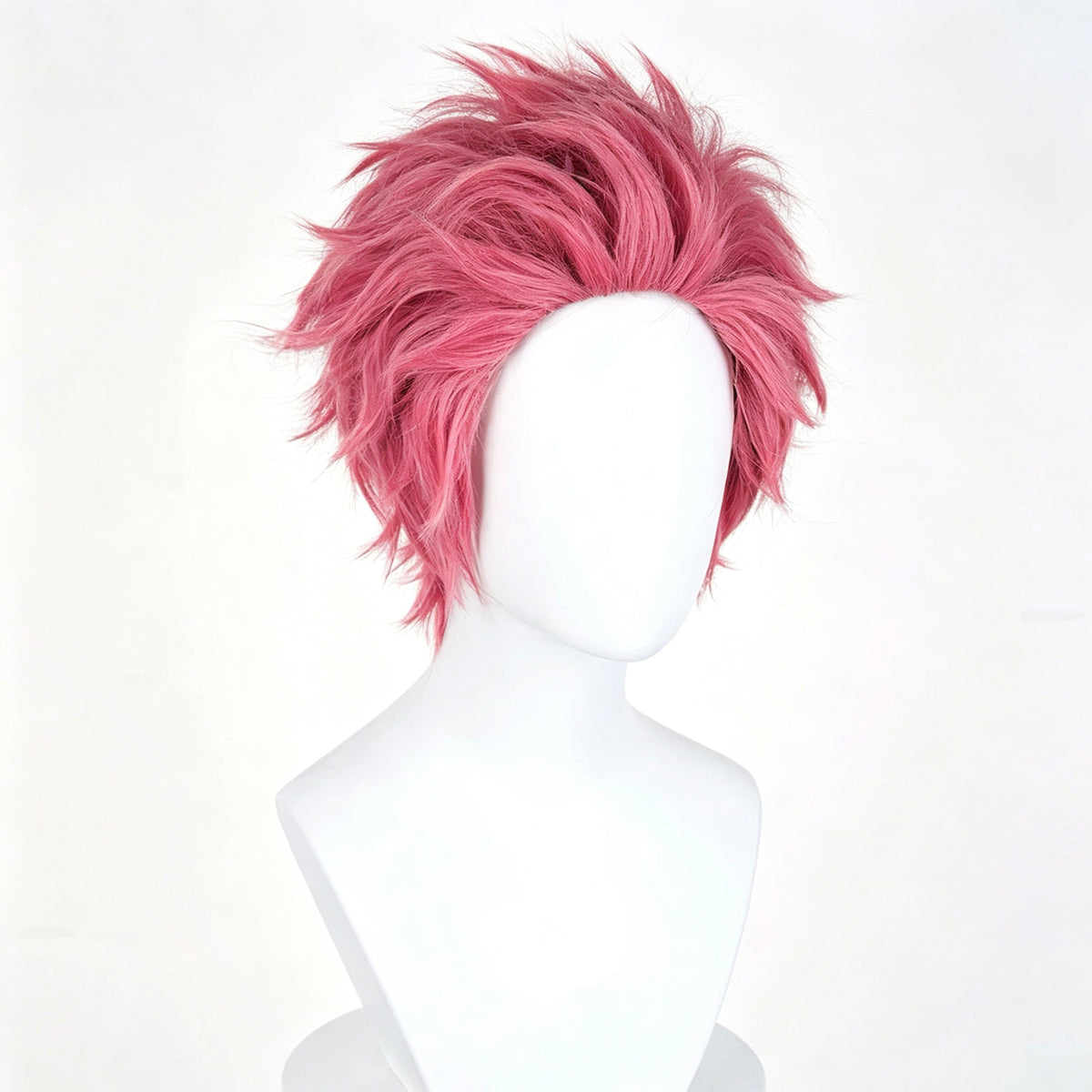 Demon   Slayer   Akaza Short   Pink   Hair   Basic Wig