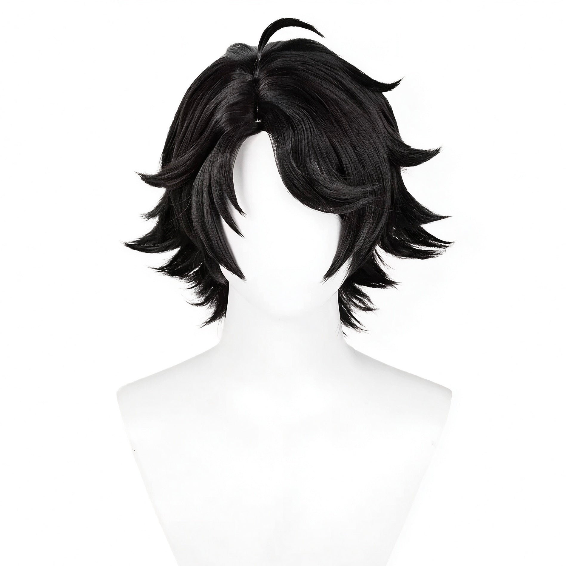 IdentityV   Prospector Norton(Fool's   Gold) Short   Black   Hair   Basic Wig