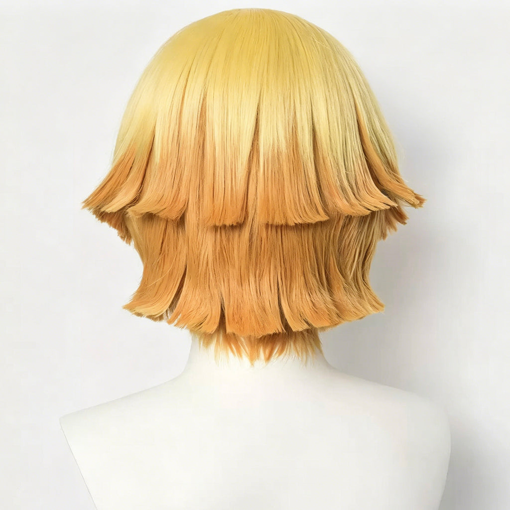 Demon   Slayer Agatsuma   Zenitsu Short   Yellow   Hair   Basic Wig