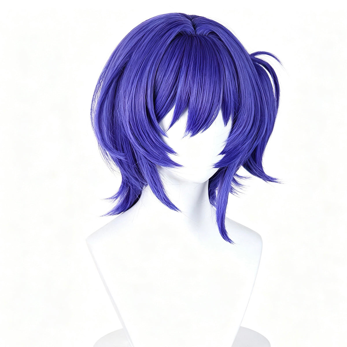 Genshin   Impact   Prune Deep   Purple   Layered Fluffy   Basic   Wig
