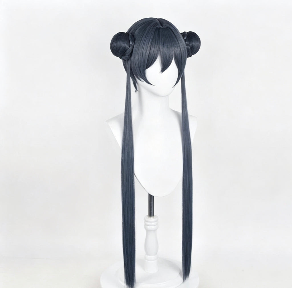 Blue   Archive   Kisaki Dark   Blue   Black   Bun Basic   Wig