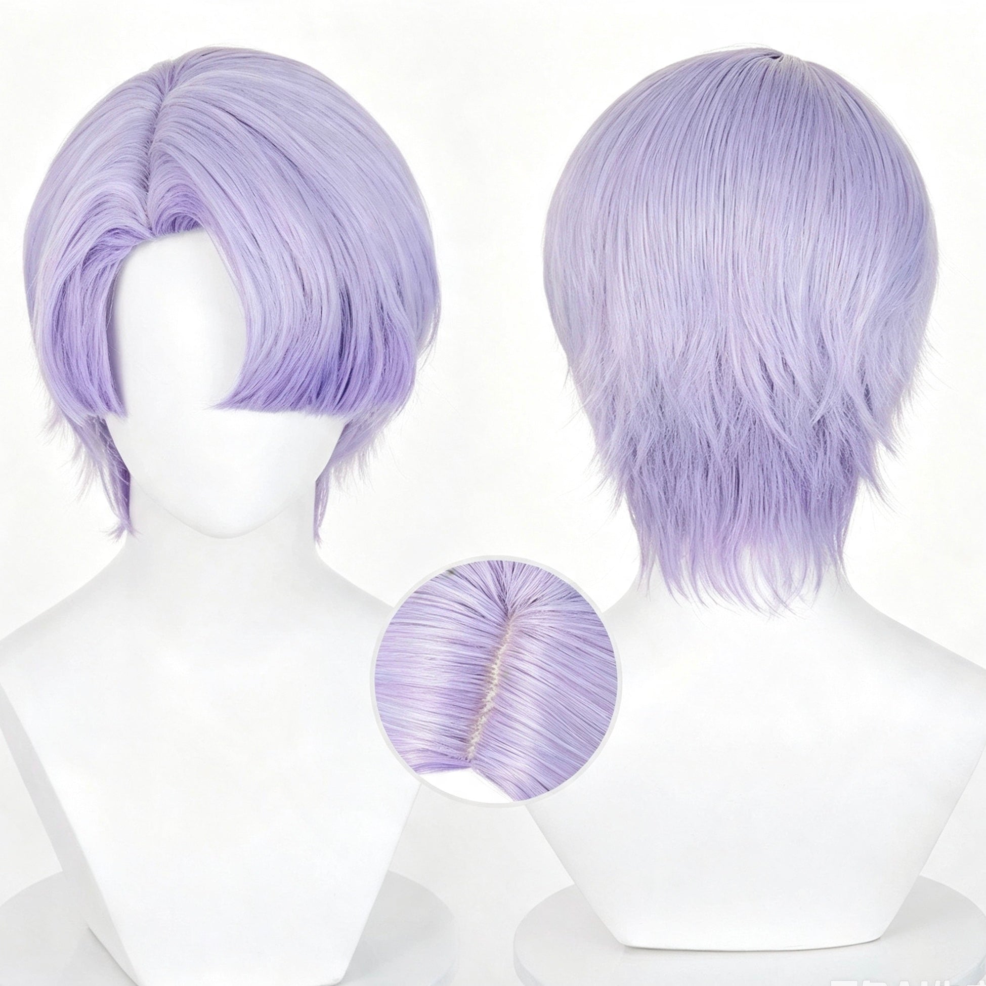 Panty   &   Stocking   with Garterbelt Scanty/Kneesocks Short   Pink/Purple   Hair Basic   Wig