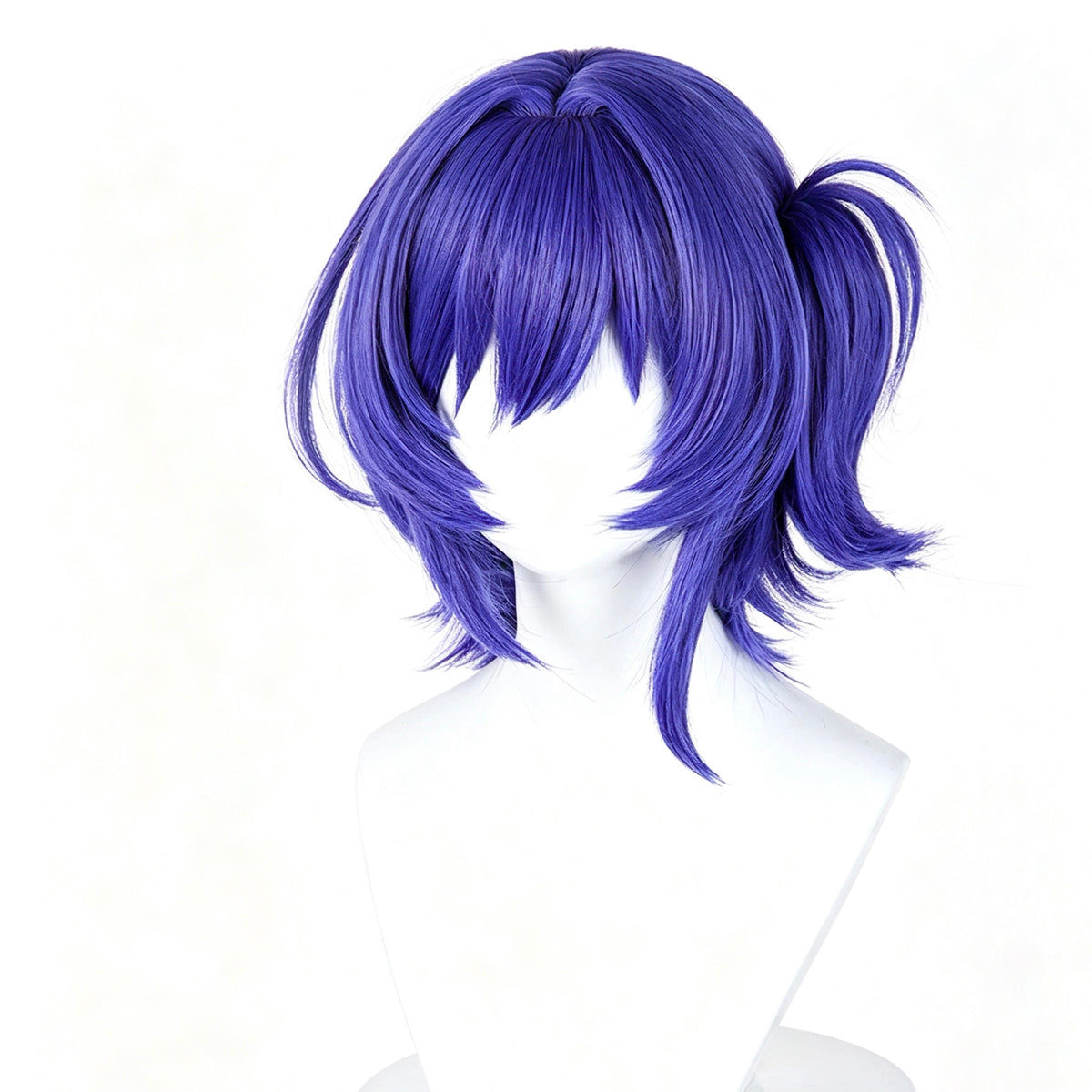 Genshin   Impact   Prune Deep   Purple   Layered Fluffy   Basic   Wig