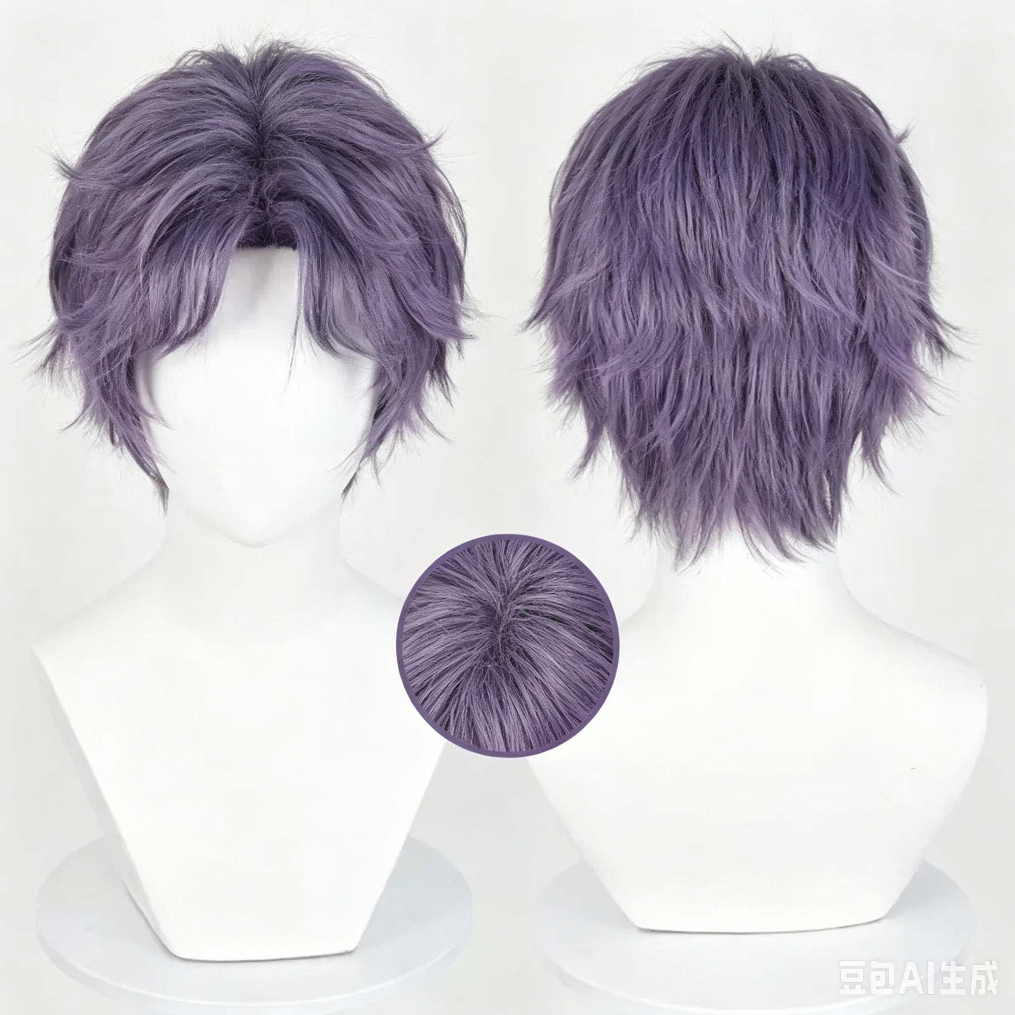 Rafayel Cosplay Wig | Love and Deepspace Character Wig | Styled Ready-to-Wear Cosplay Hair