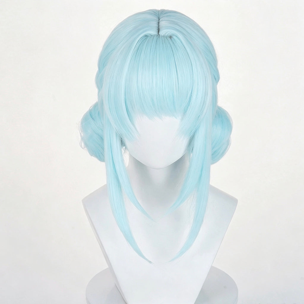 Genshin   Impact   Ineffa Short   Blue   Hair   Basic Wig