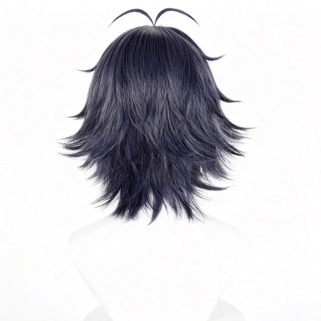 Arknights   Zuo   Le Short   Black   Hair   Basic Wig