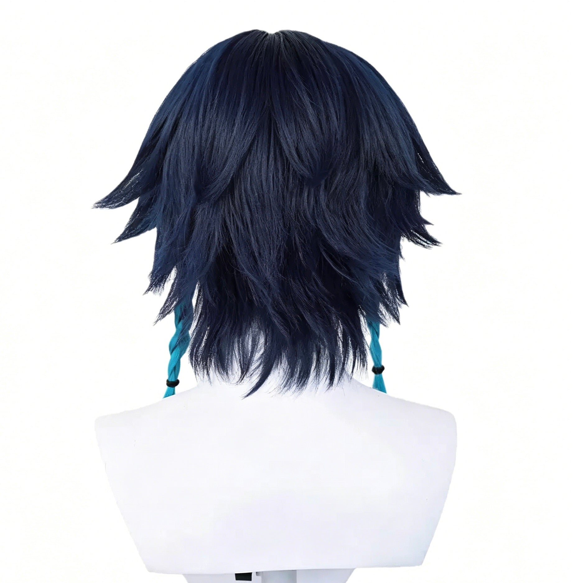 Genshin   Impact   Venti Short   Blue   Hair   Basic Wig
