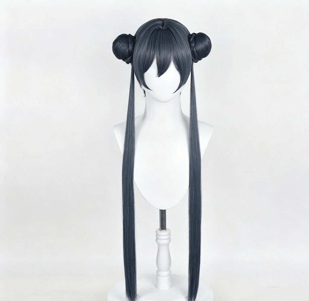 Blue   Archive   Kisaki Dark   Blue   Black   Bun Basic   Wig