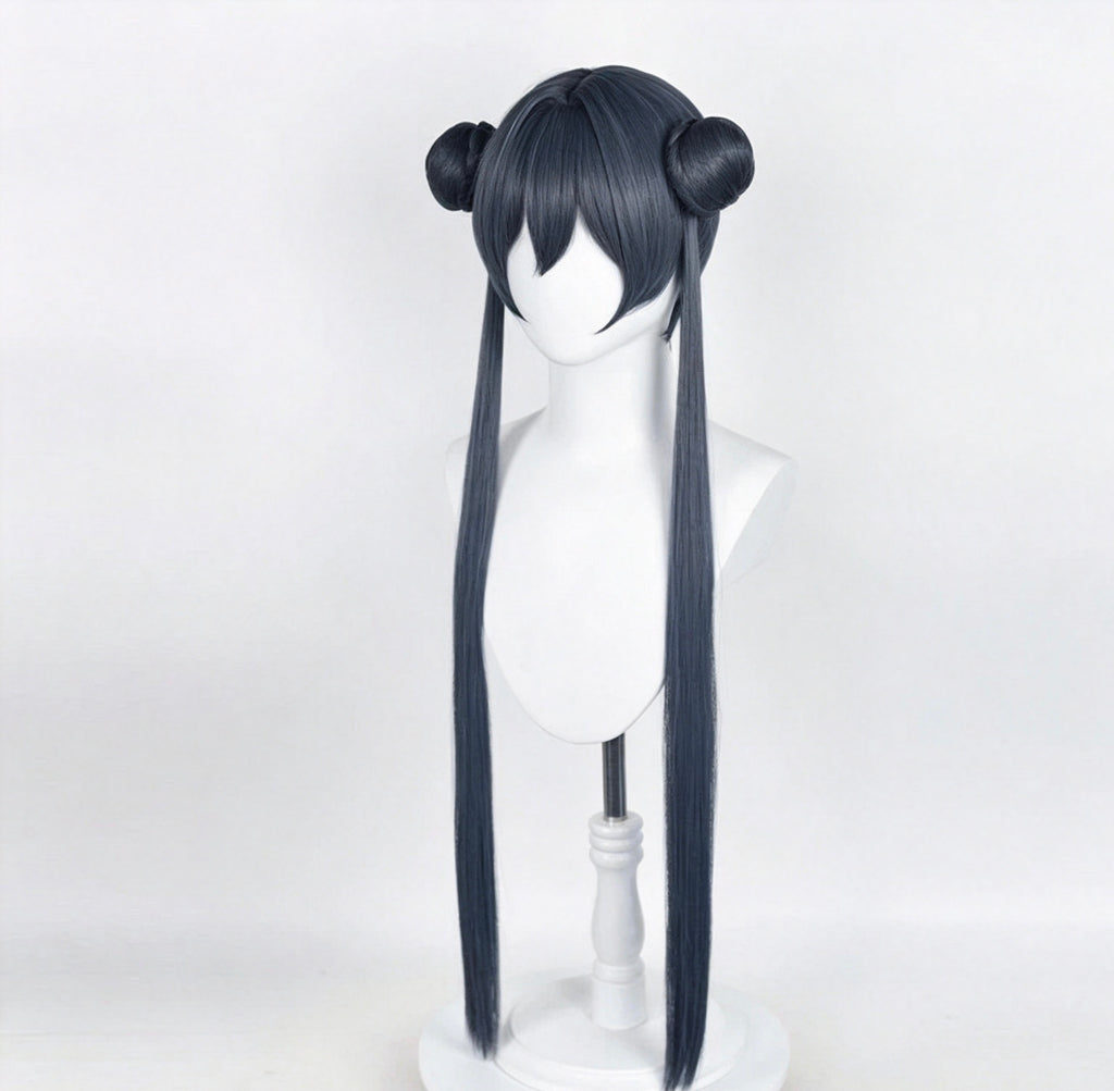 Blue   Archive   Kisaki Dark   Blue   Black   Bun Basic   Wig