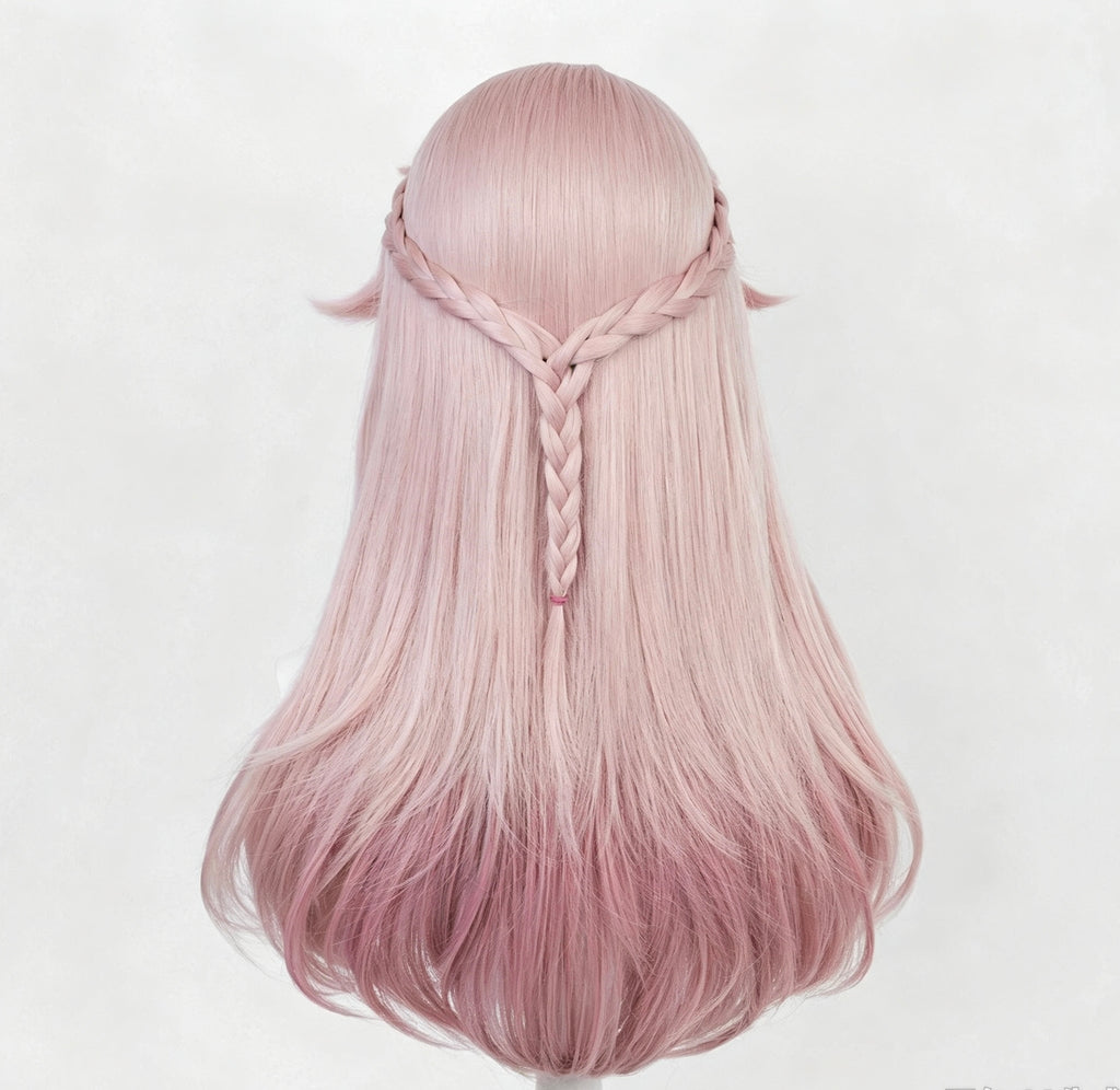 Honkai:   Star   Rail   Jiao qiu   Long   Pink   Hair Basic   Wig