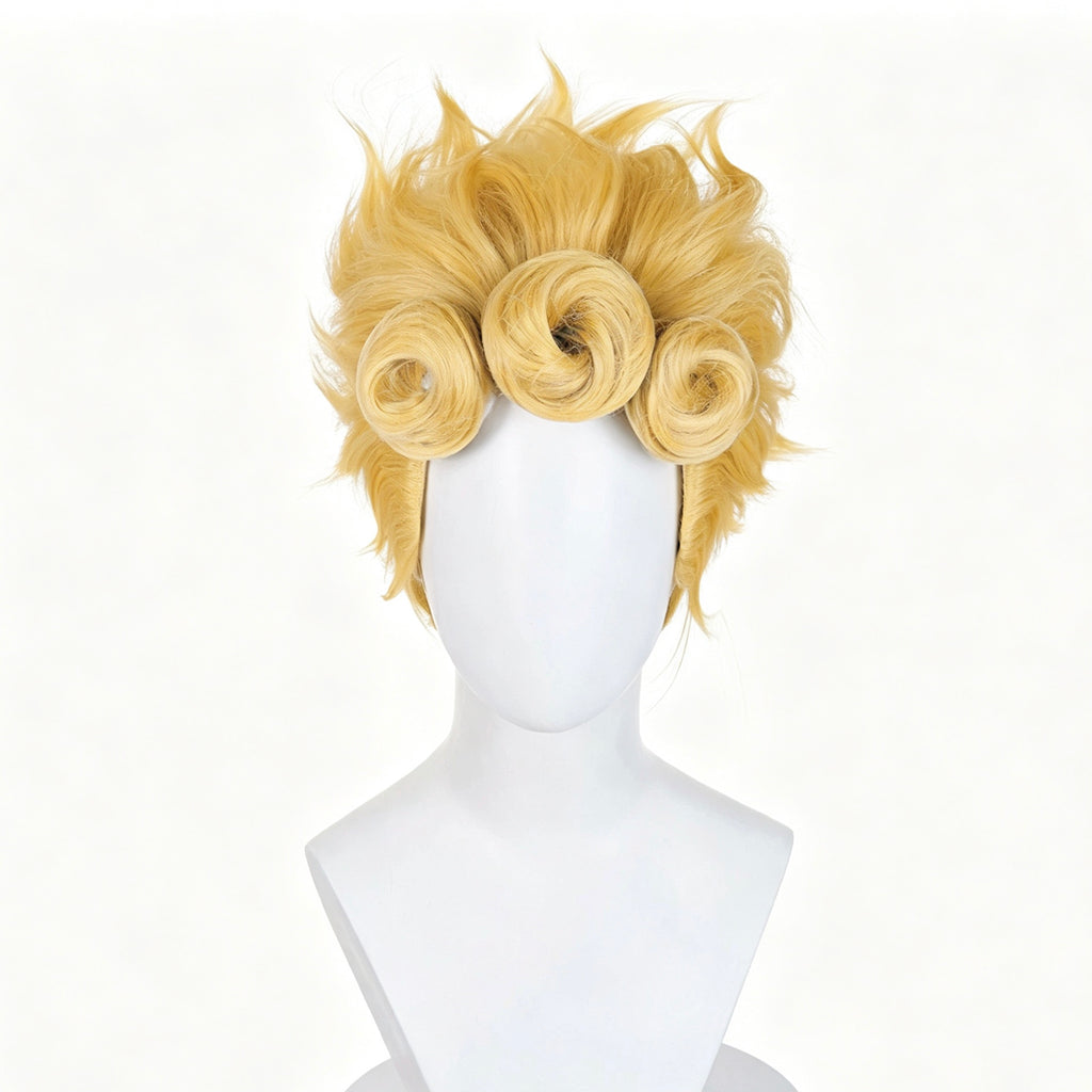 JoJo's   Bizarre Adventure   Giorno Giovanna   Long   Yellow Hair   Basic   Wig