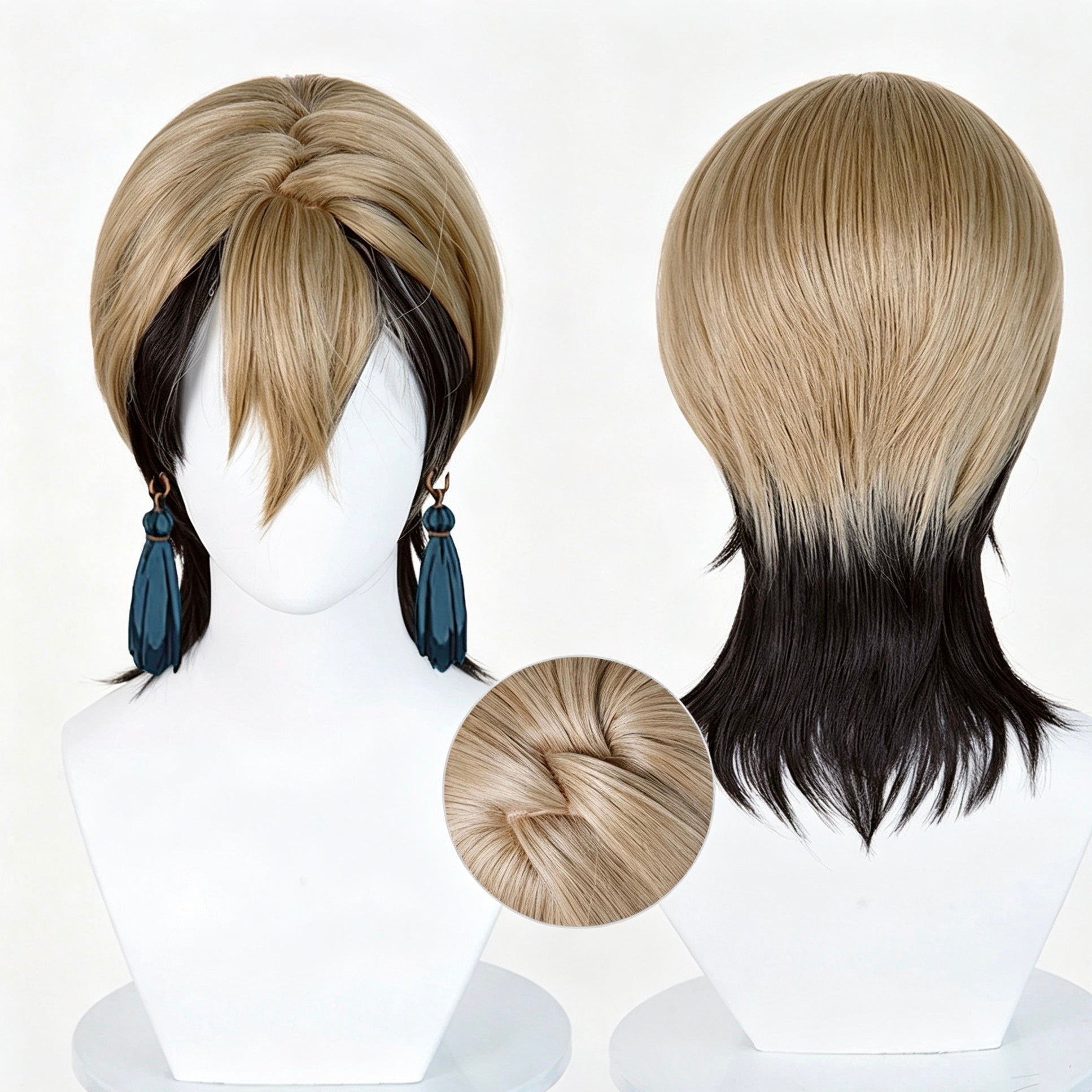 Gachiakuta   Zanka Nijiku   Short   Black Ash-Blonde   Hair   Basic Wig