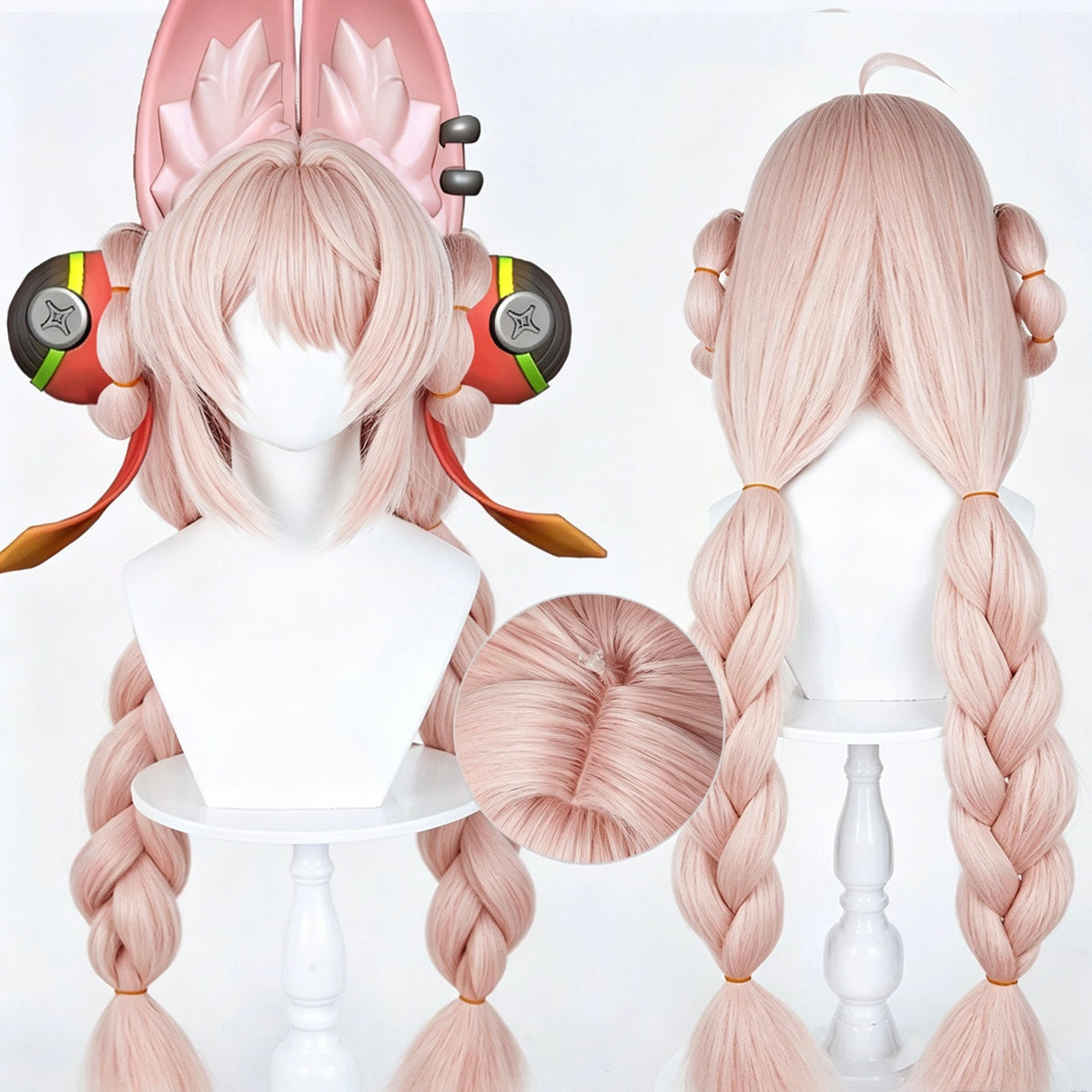 Zenless   Zone   Zero Zhao   Long   Pink   Hair Basic   Wig