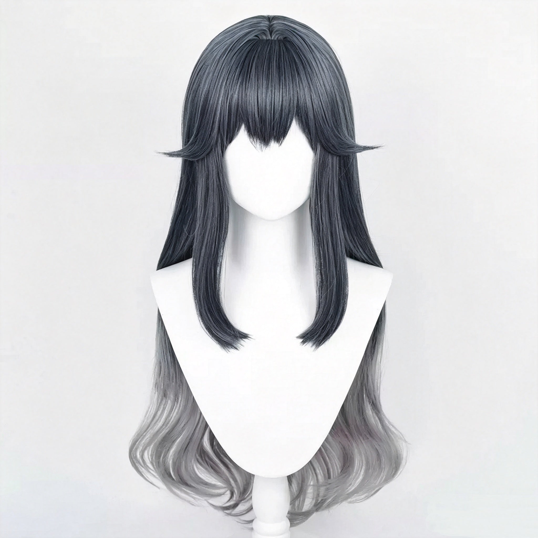 Arknights   Texas   Long Grey   Silver   Hair   Basic Wig