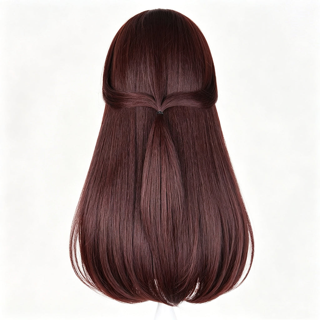 Touhou   Project Hakurei   Reimu   Dark Reddish   Brown   Basic Wig