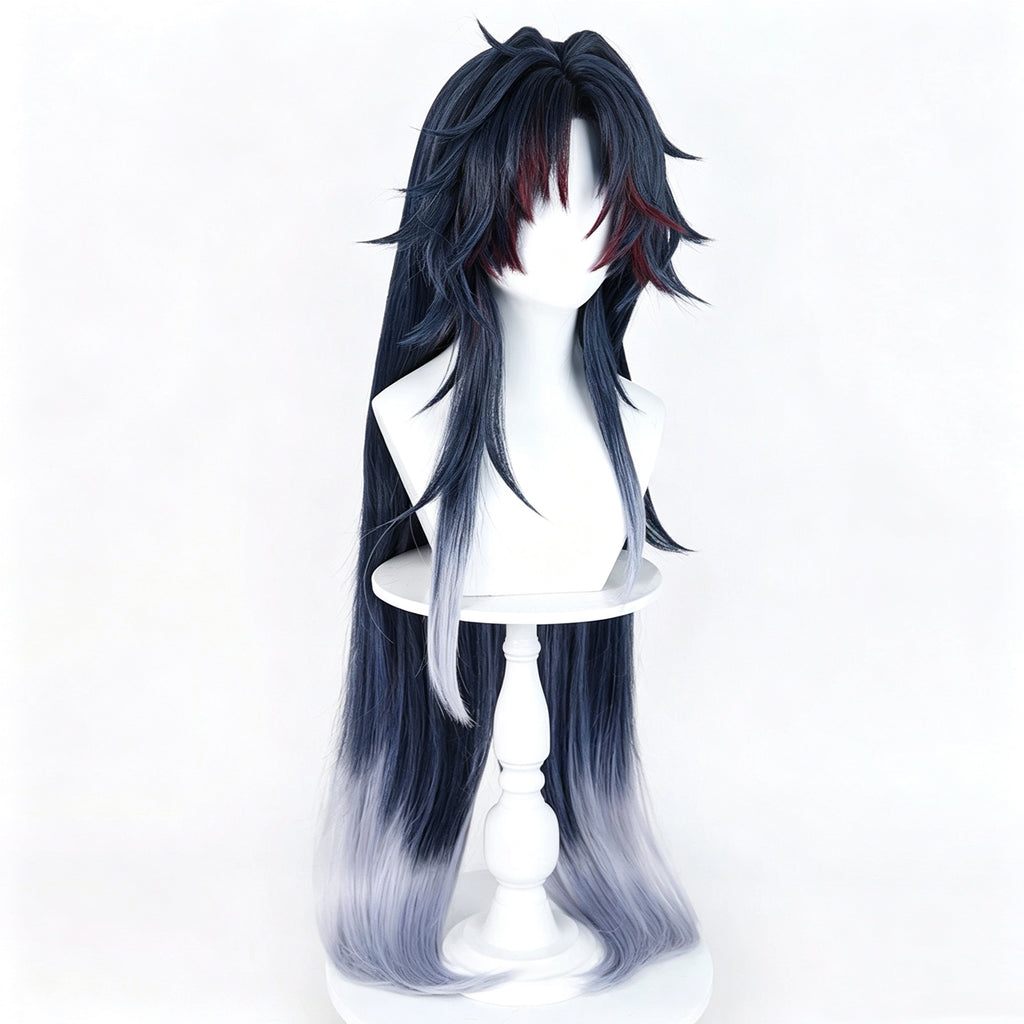 Honkai:   Star   Rail   Blade Black   Blue   Gradient Basic   Wig