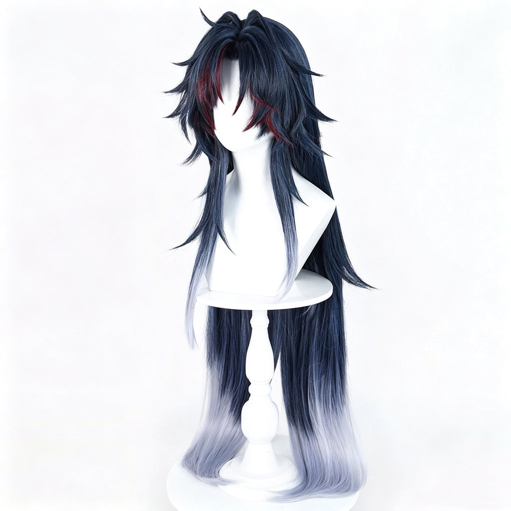 Honkai:   Star   Rail   Blade Black   Blue   Gradient Basic   Wig