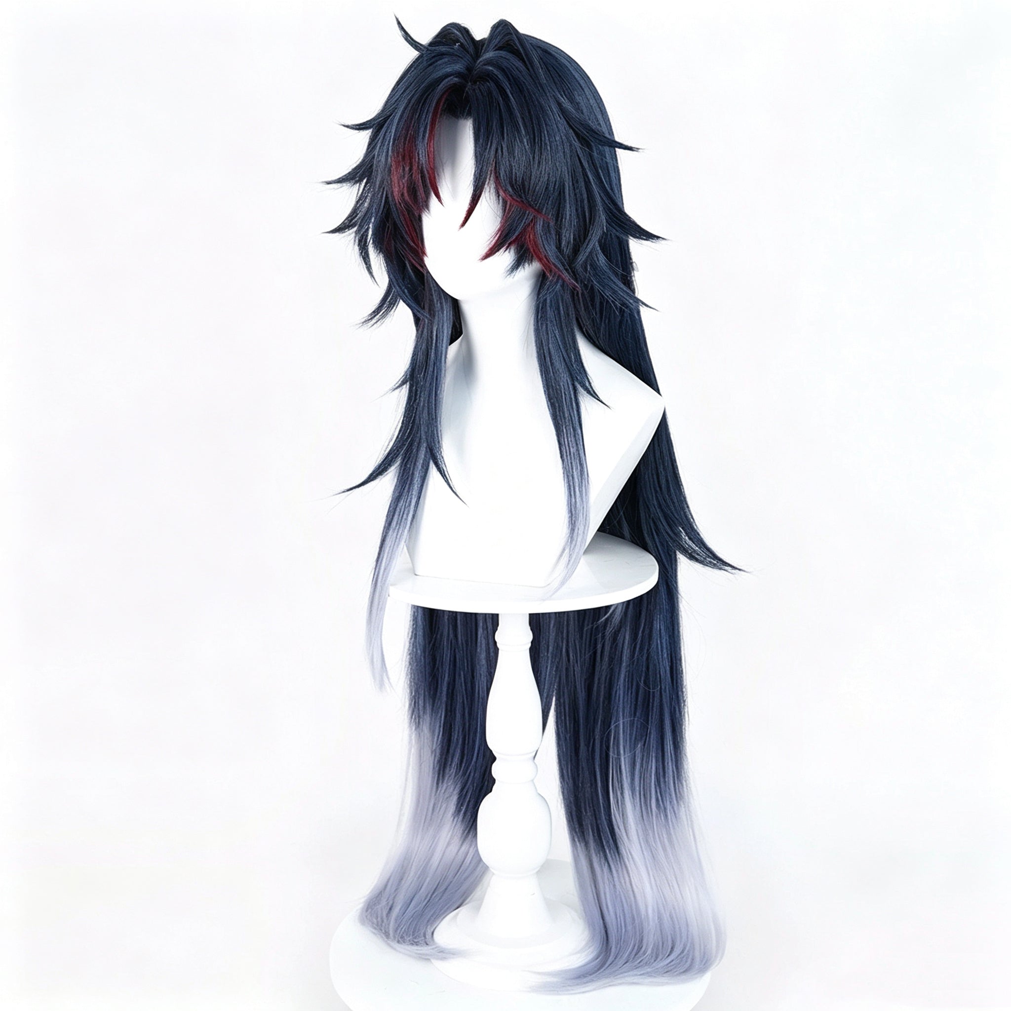 Honkai:   Star   Rail   Blade Black   Blue   Gradient Basic   Wig
