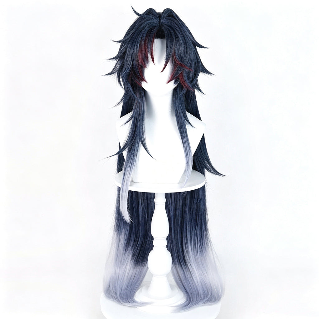 Honkai:   Star   Rail   Blade Black   Blue   Gradient Basic   Wig