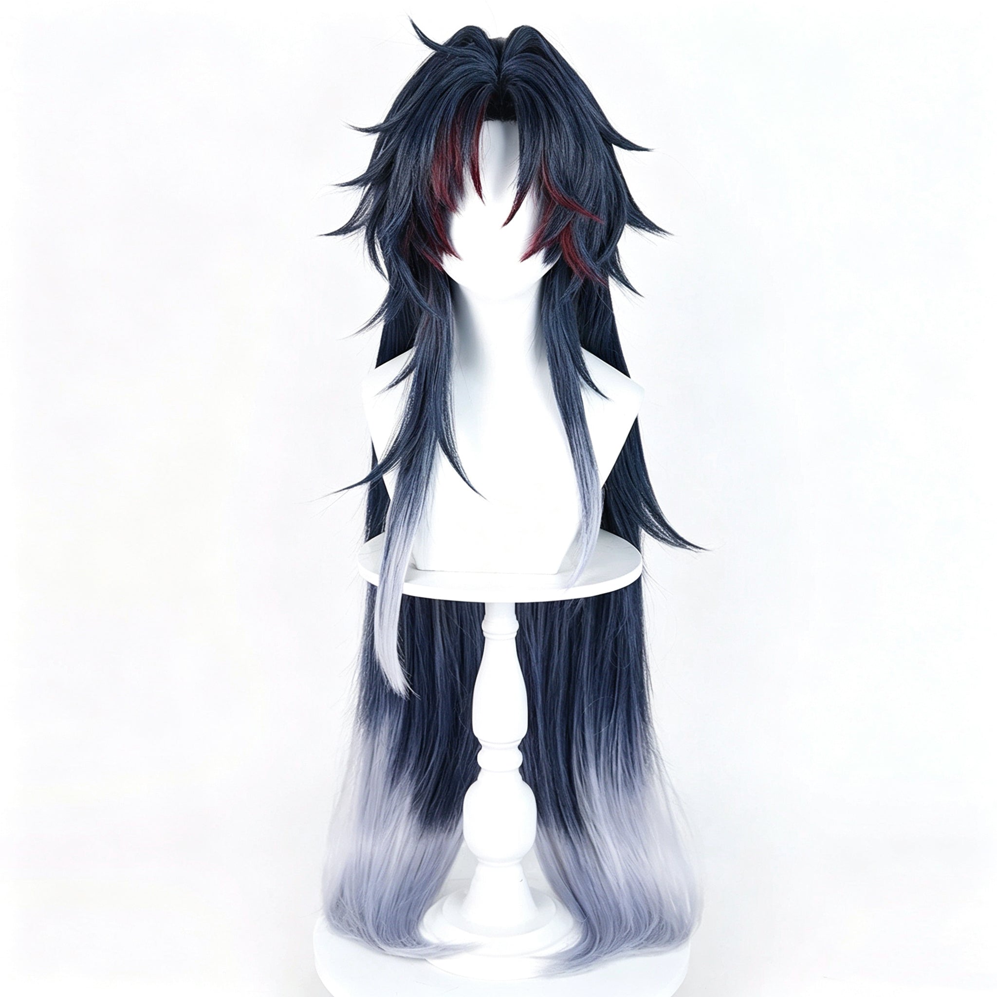 Honkai:   Star   Rail   Blade Black   Blue   Gradient Basic   Wig