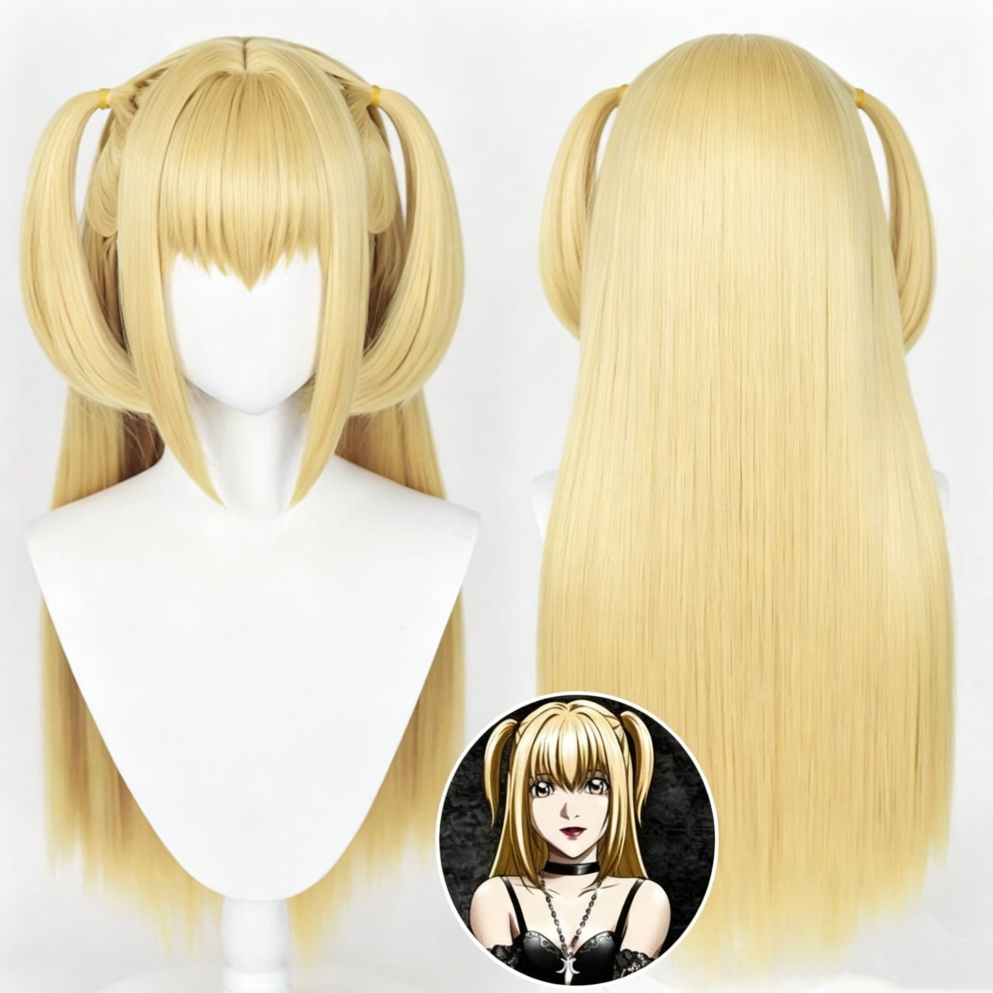 Death   Note   MisaMisa Long   Blonde   Hair   Basic Wig