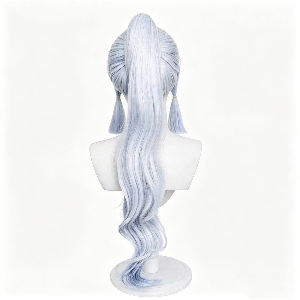 Genshin   Impact Kamisato   Ayaka   Blue Long   Hair   Basic   Wig
