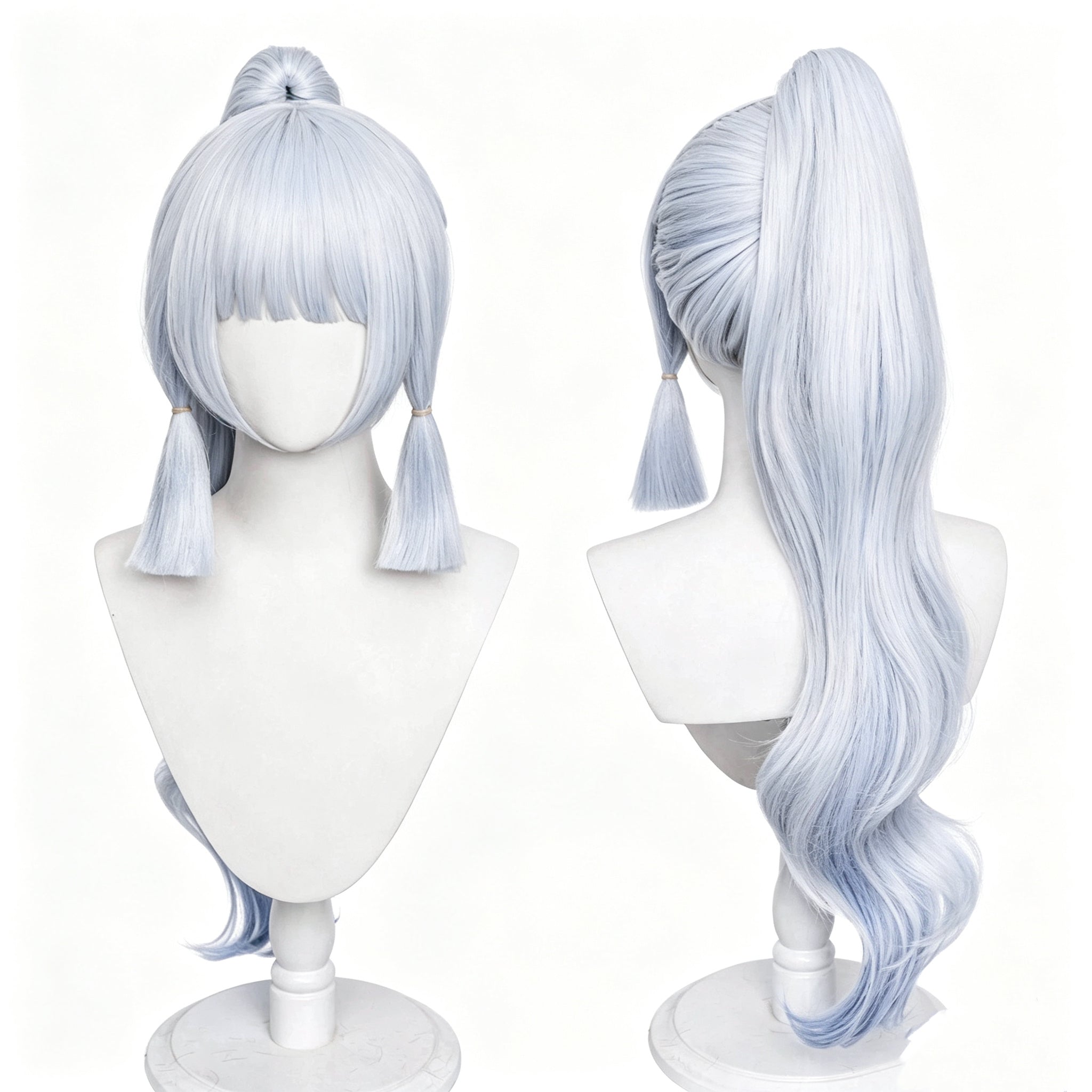 Genshin   Impact Kamisato   Ayaka   Blue Long   Hair   Basic   Wig