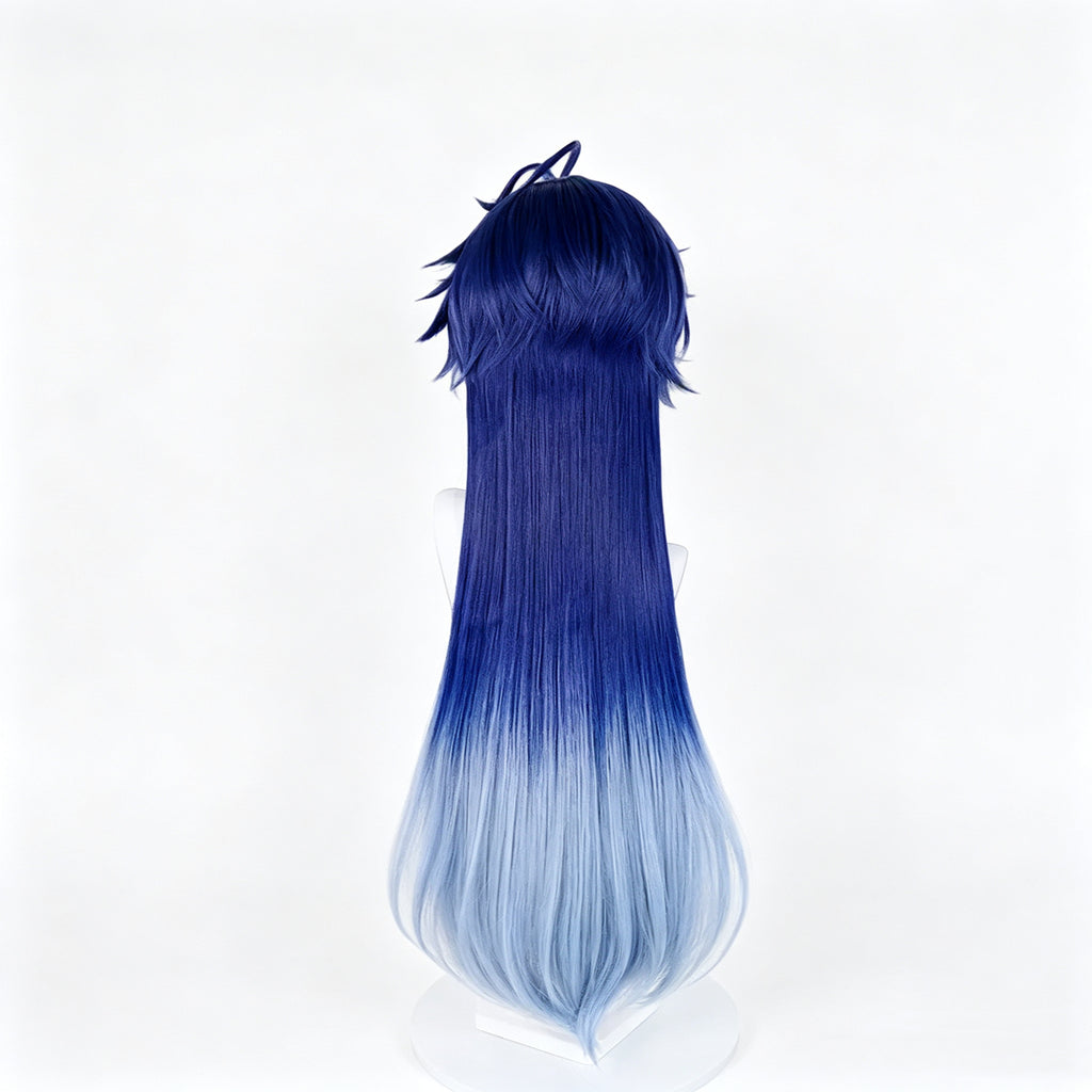 Genshin   Impact   Flins Long   Blue   Hair   Basic Wig