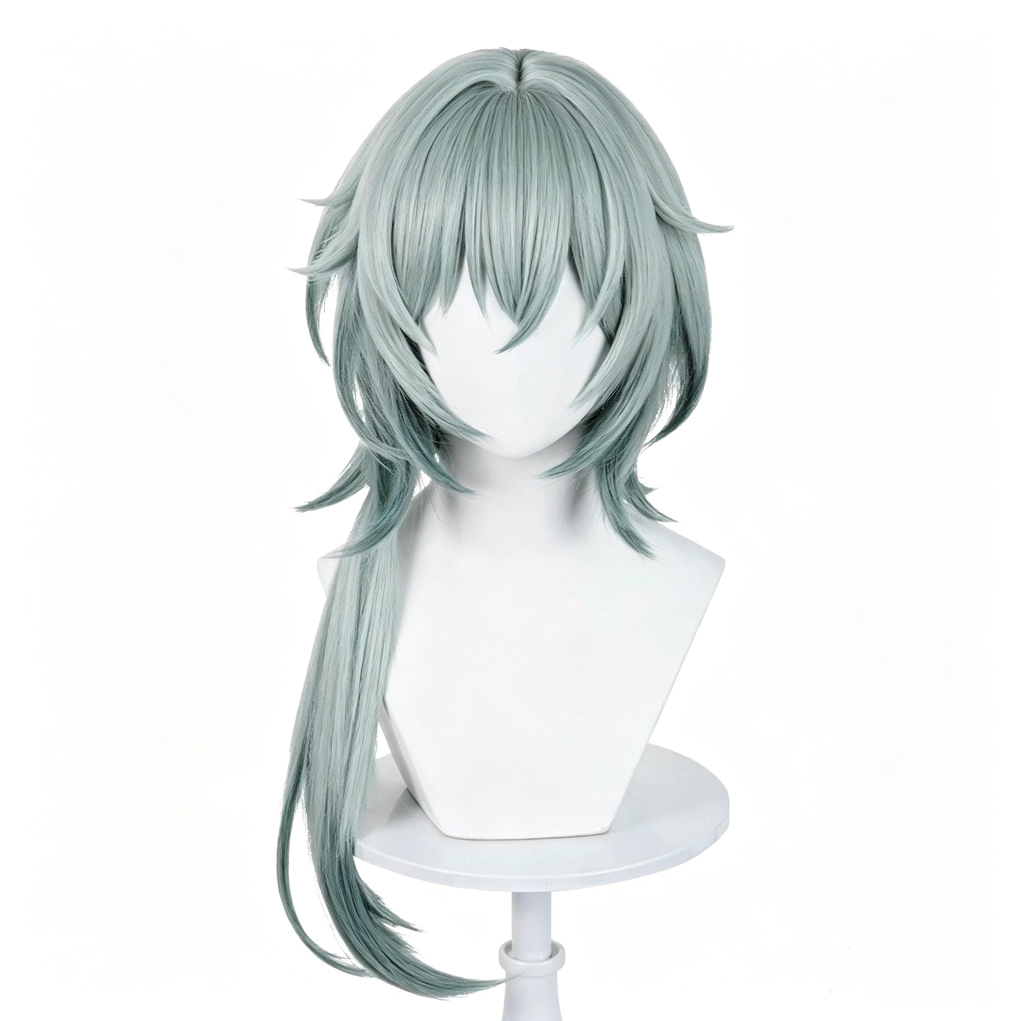 Honkai:   Star   Rail   Anaxa Long   Green   Hair   Basic Wig