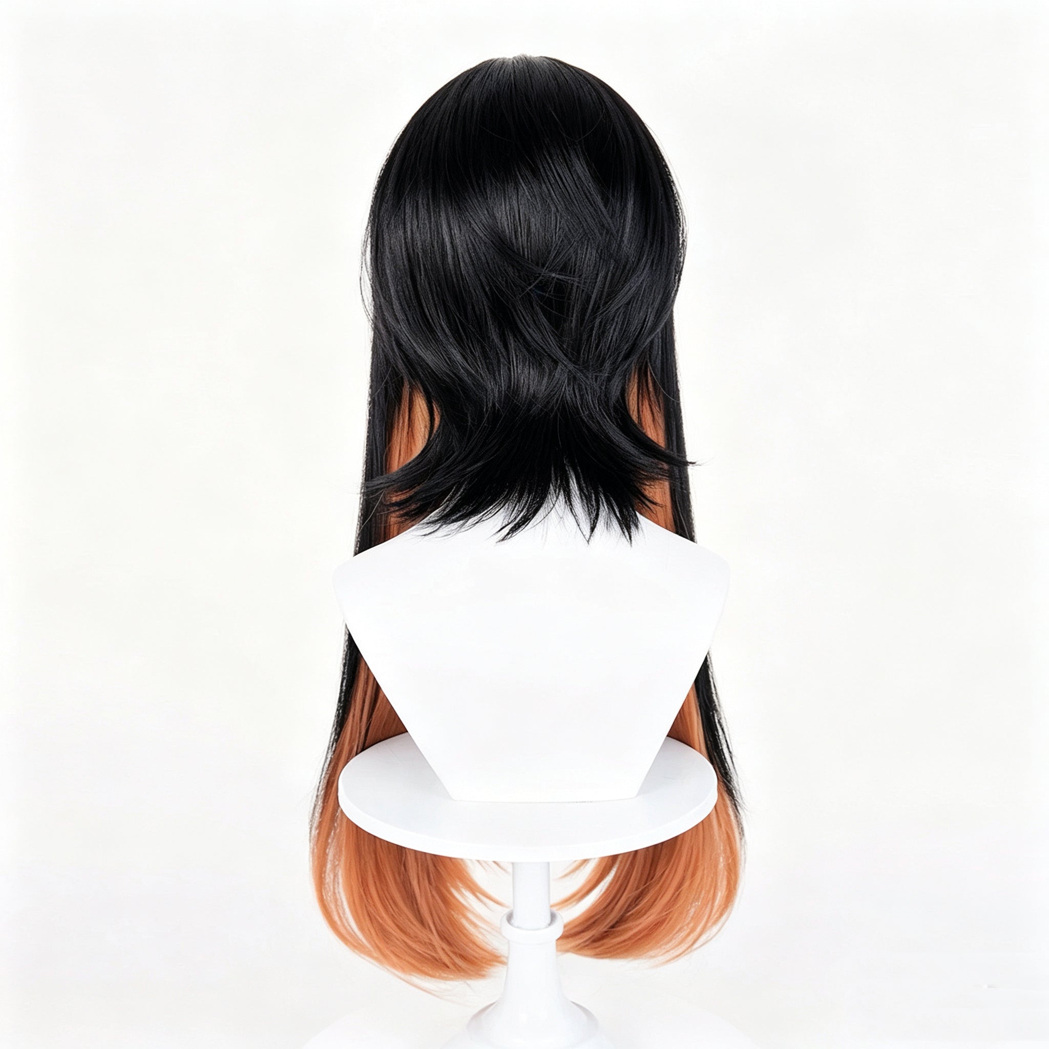 Gachiakuta   Amo Empool   Long   Black Orange   Hair   Basic   Wig