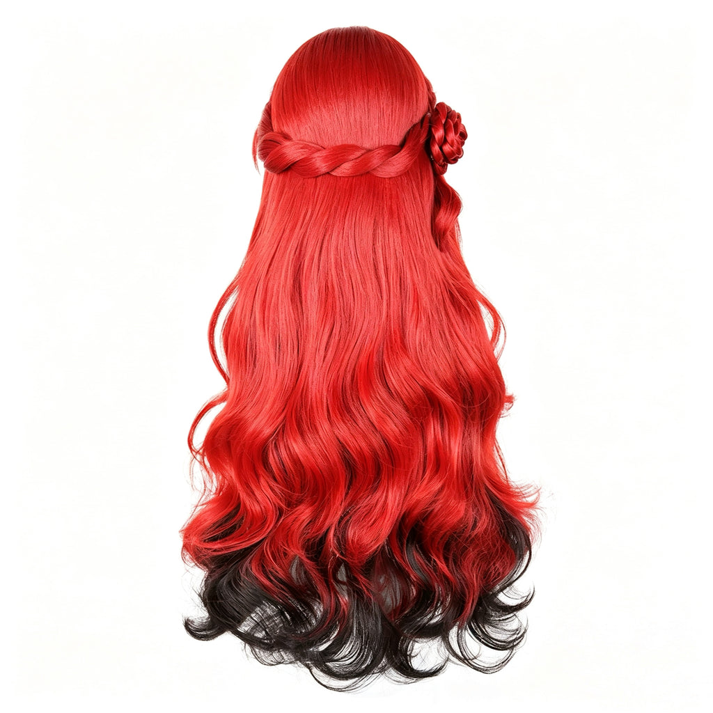 Honkai:   Star   Rail Himeko   Red   Gradient Black   Basic   Wig