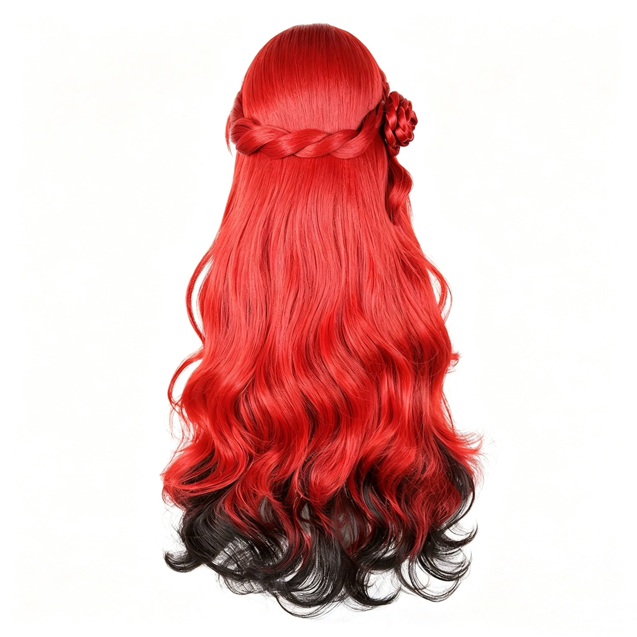 Honkai:   Star   Rail Himeko   Red   Gradient Black   Basic   Wig