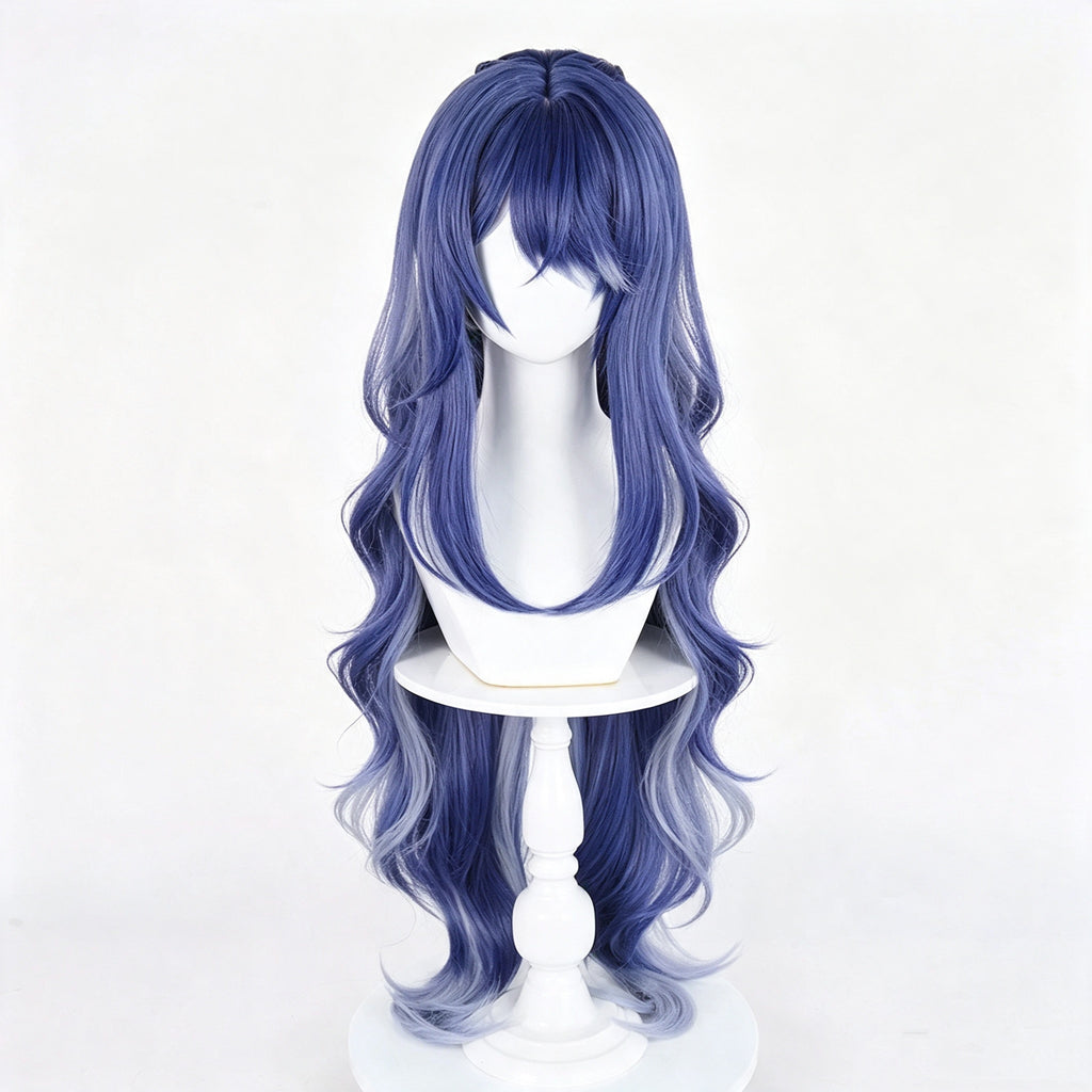 Genshin   Impact Lauma   Long   Blue   Hair Basic   Wig
