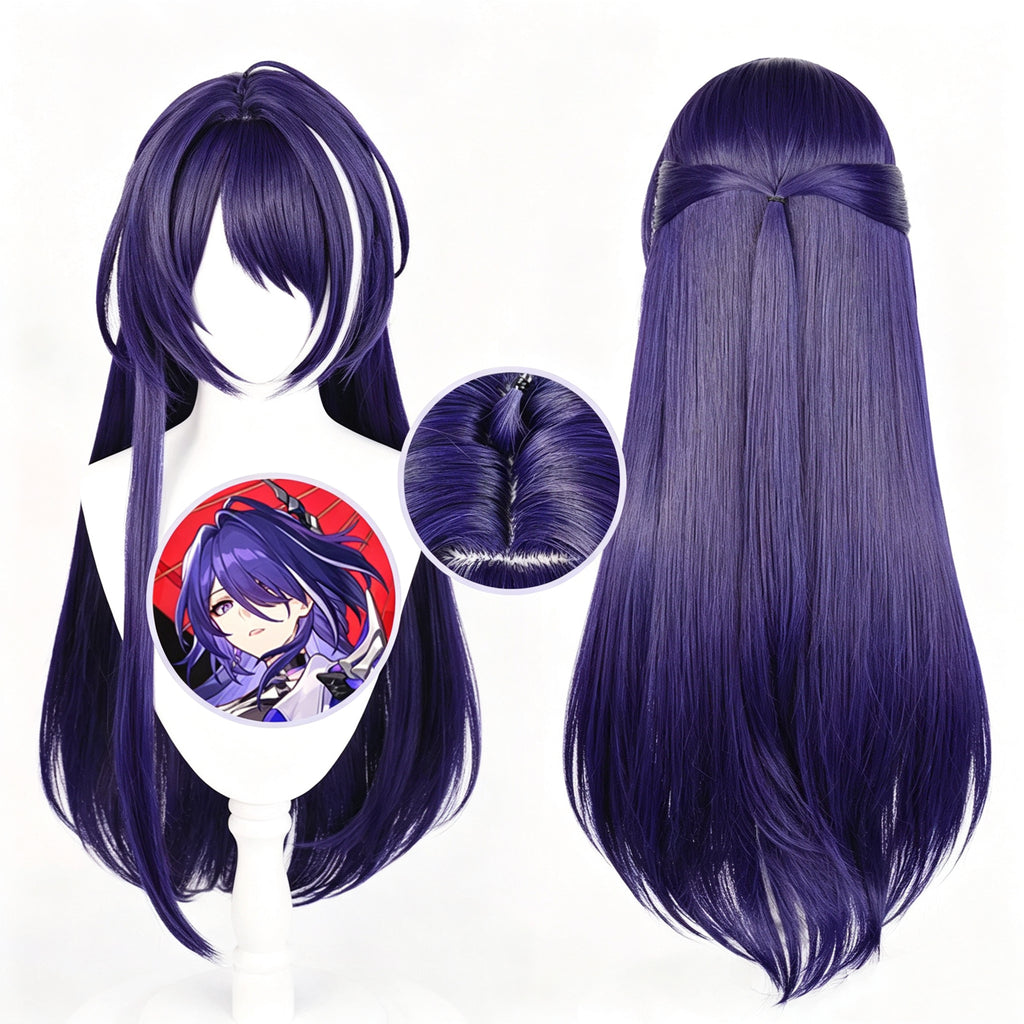 Honkai:   Star   Rail Acheron   Long   Hair Basic   Wig